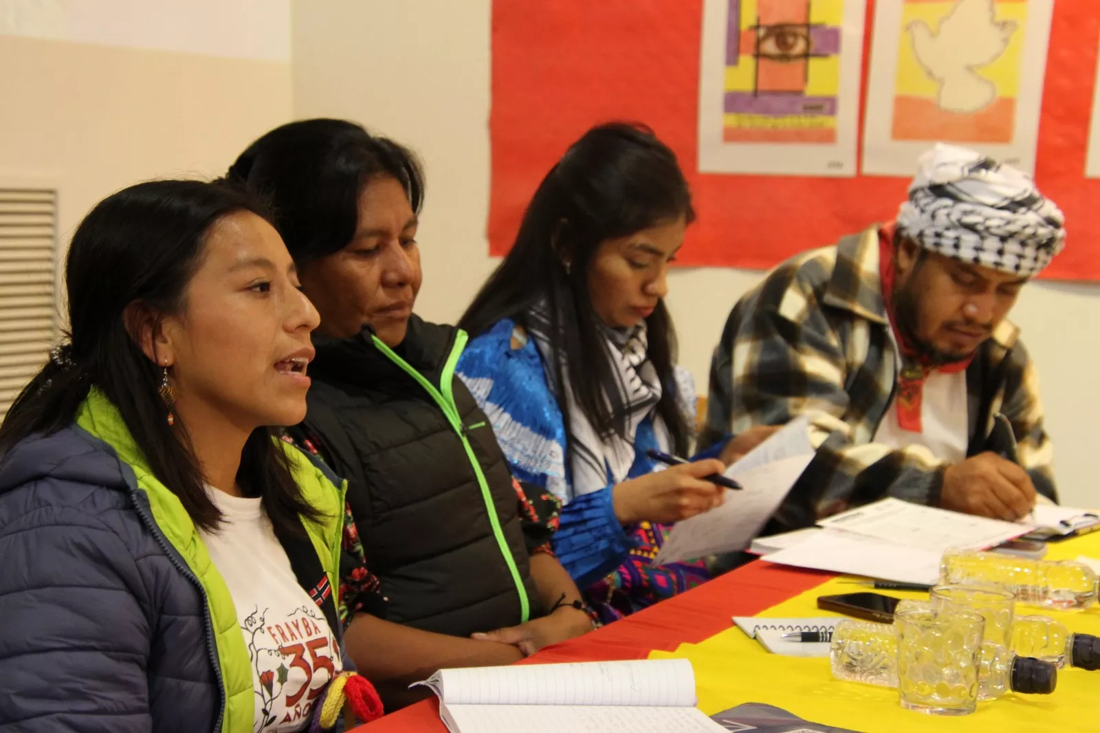 Visita a Huesca de la Fundación Fray Bartolomé de las Casas y el Congreso Nacional Indígena. Foto Carlos Neofato