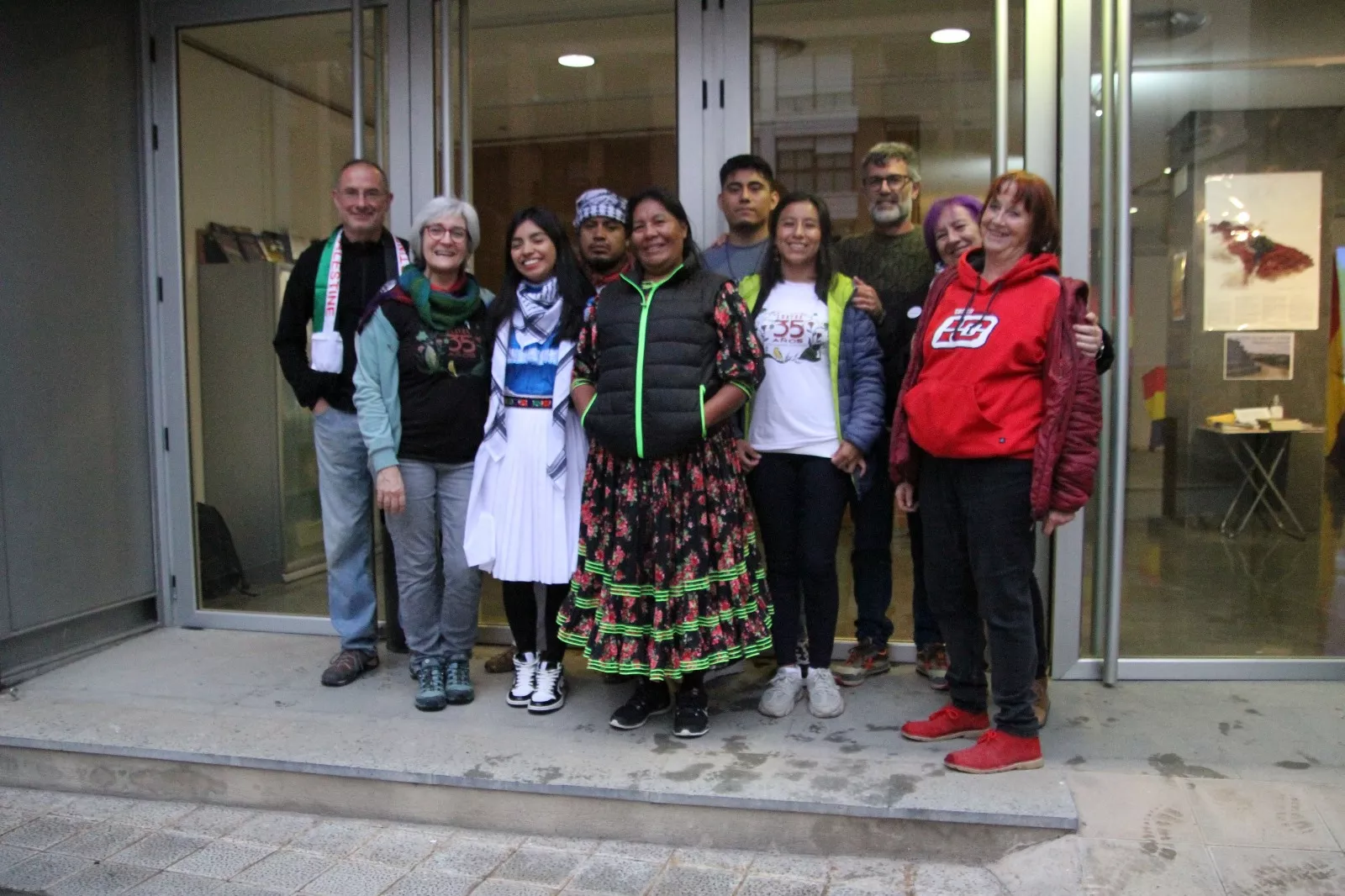 Visita a Huesca de la Fundación Fray Bartolomé de las Casas y el Congreso Nacional Indígena. Foto Carlos Neofato