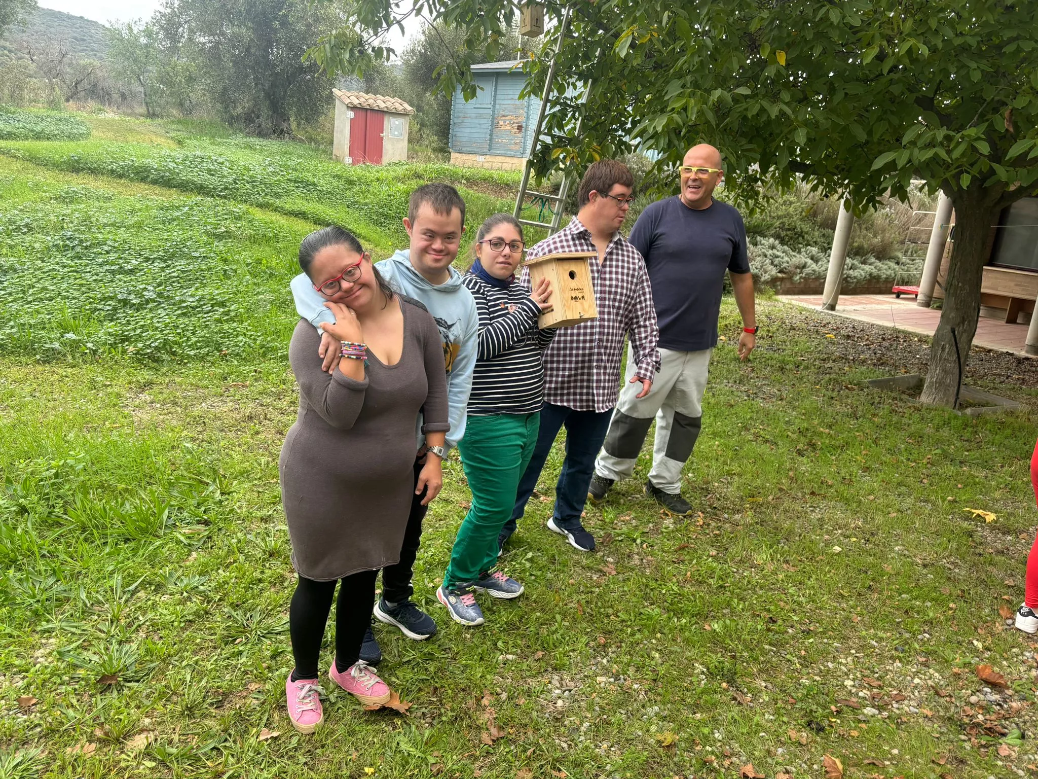 Colocación de cajas nido en La Sabina de Fonz Colocación de cajas nido en La Sabina de Fonz