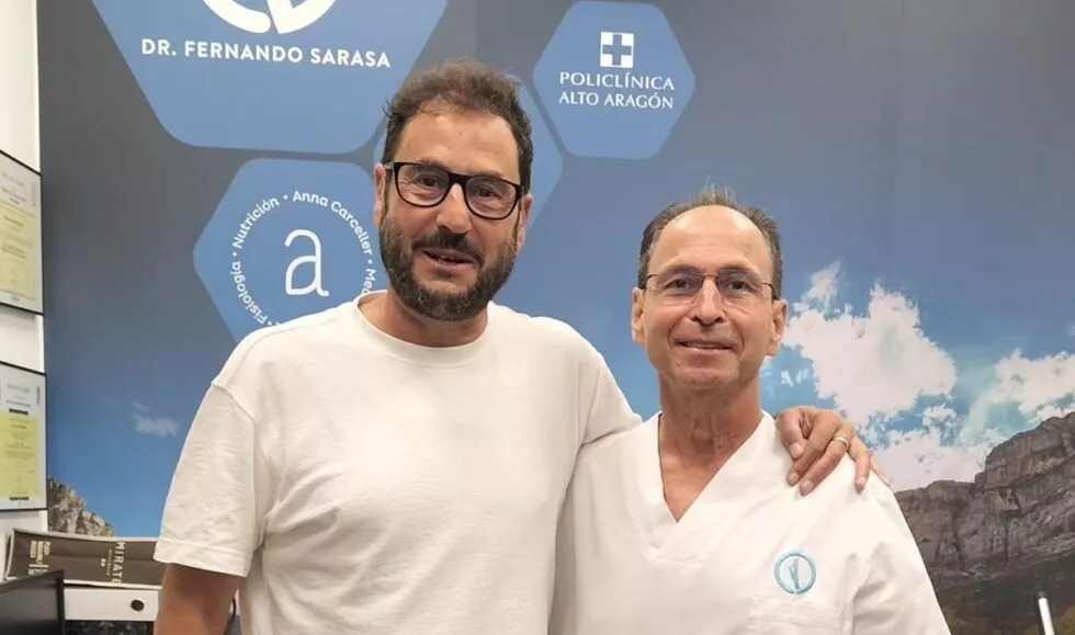 Lascorz y Sarasa, en el acuerdo de colaboración.