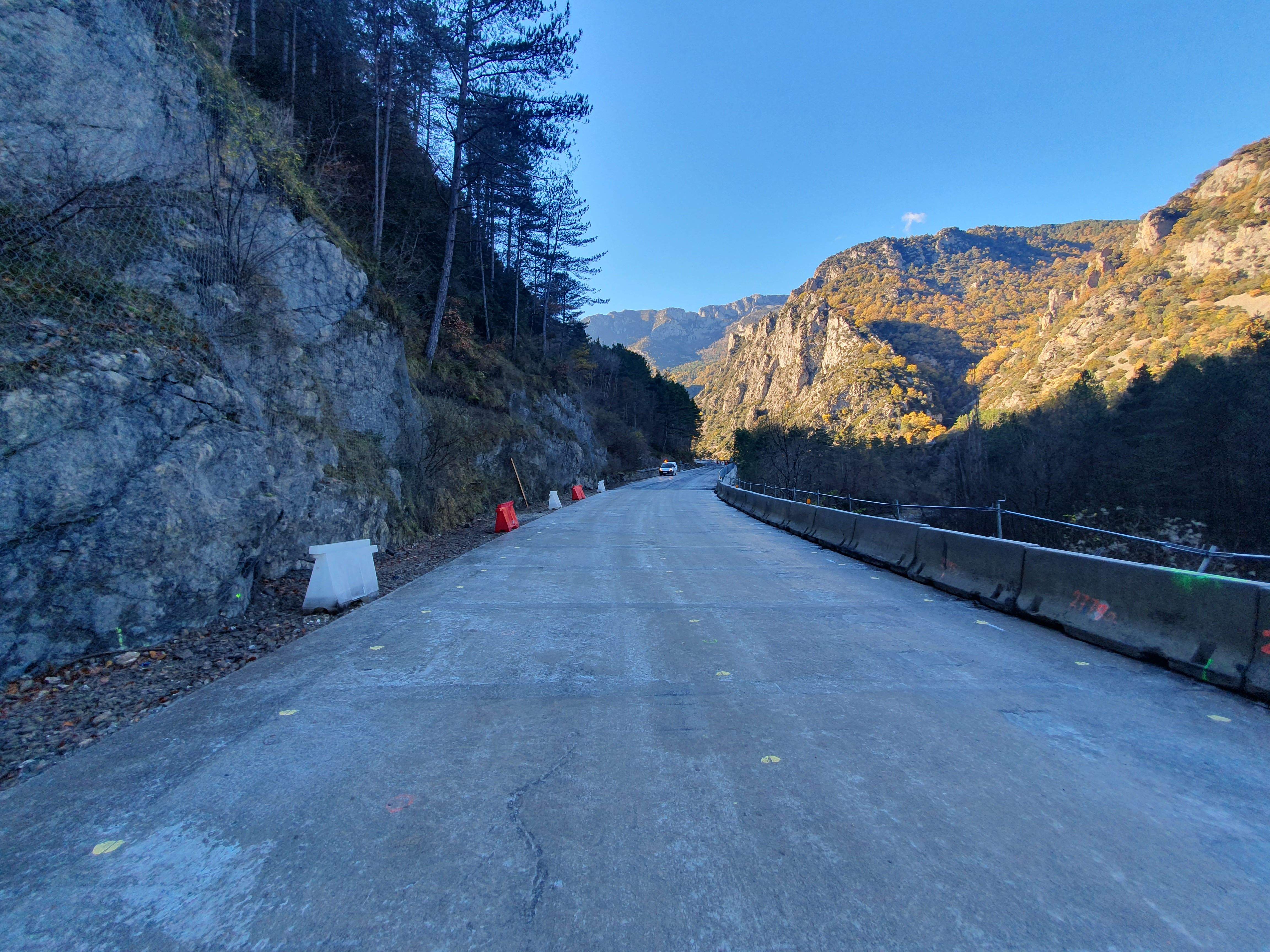 Estado actual de la N-260 en el tramo entre El Run y Campo