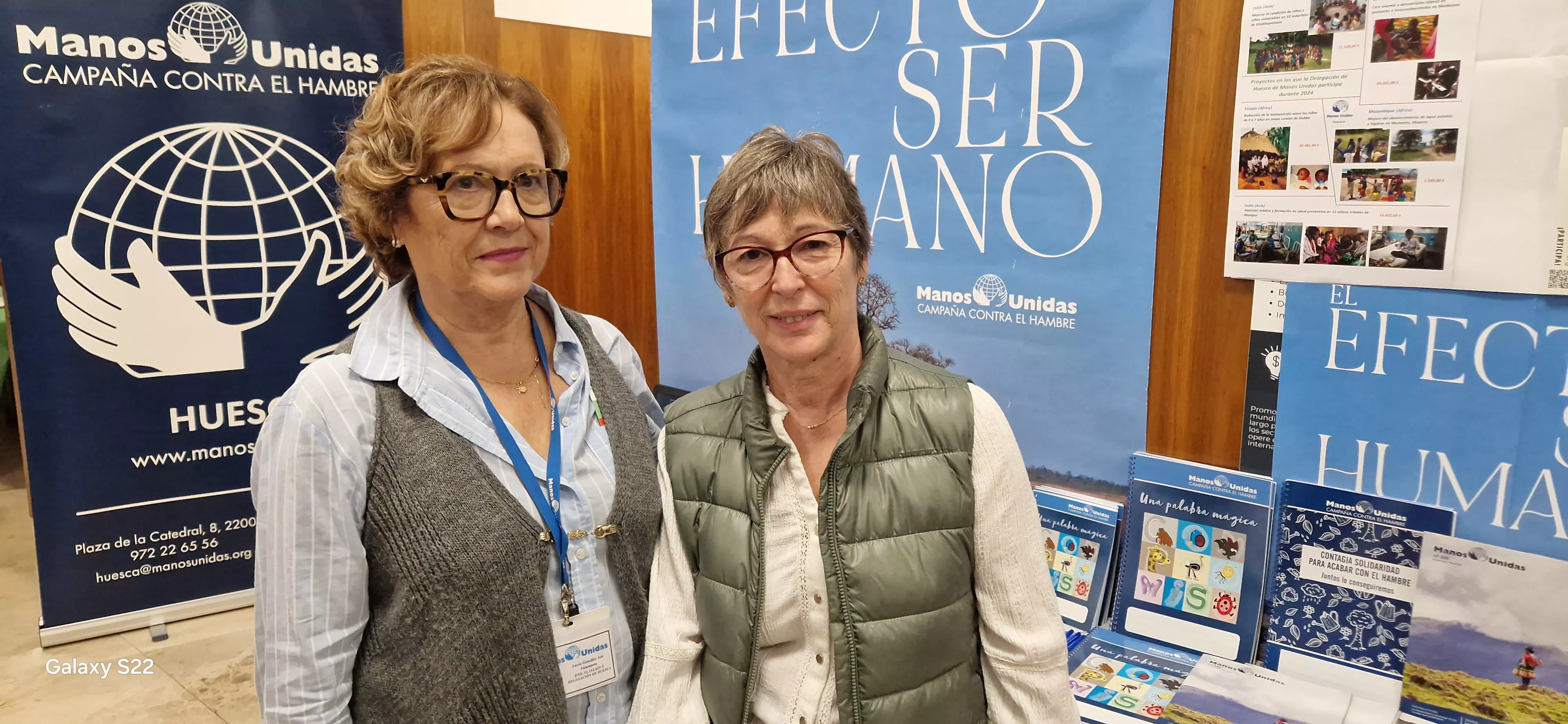 Lucía González y Rosa Tenas, de Manos Unidas. Foto Myriam Martínez