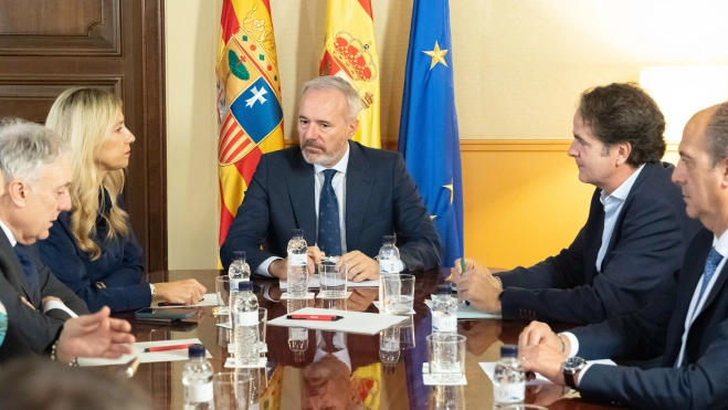 Jorge Azcón, reunido con el Cecop Jorge Azcón, reunido con el Cecop