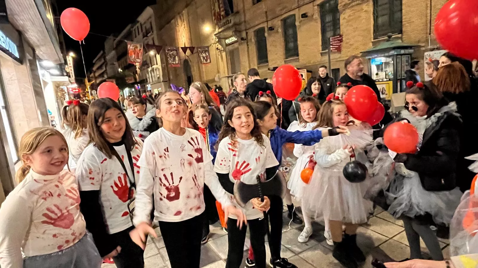 Celebración de la fiesta de Halloween en Huesca. Foto Mercedes Manterola