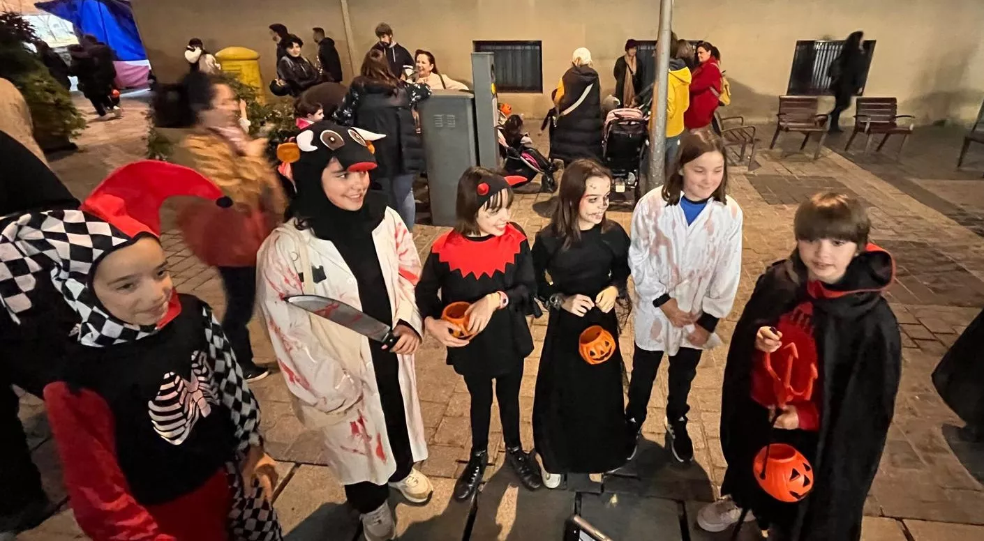 Celebración de la fiesta de Halloween en Huesca. Foto Mercedes Manterola