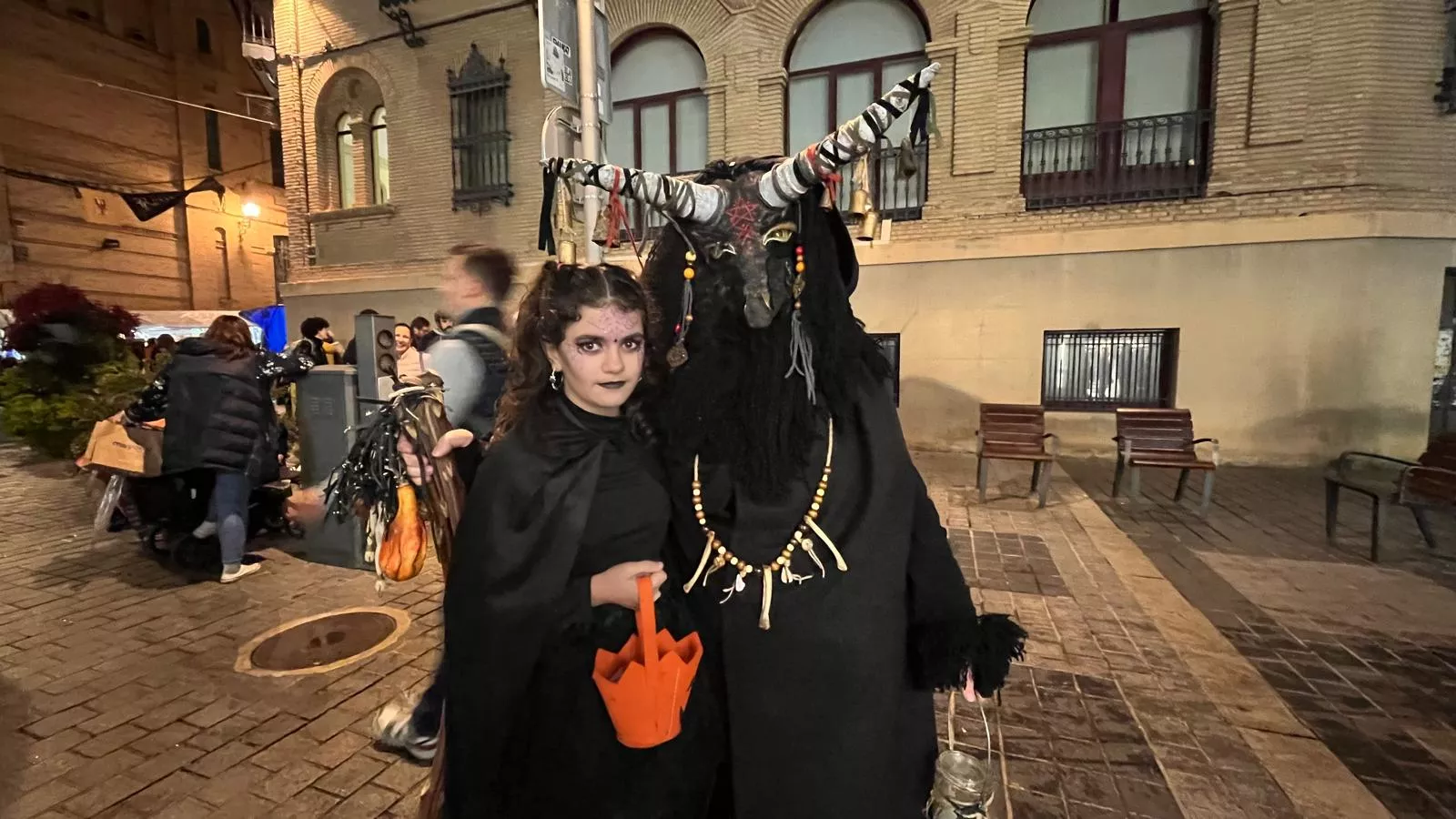 Celebración de la fiesta de Halloween en Huesca. Foto Mercedes Manterola