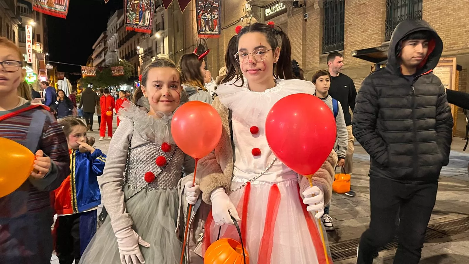 Celebración de la fiesta de Halloween en Huesca. Foto Mercedes Manterola
