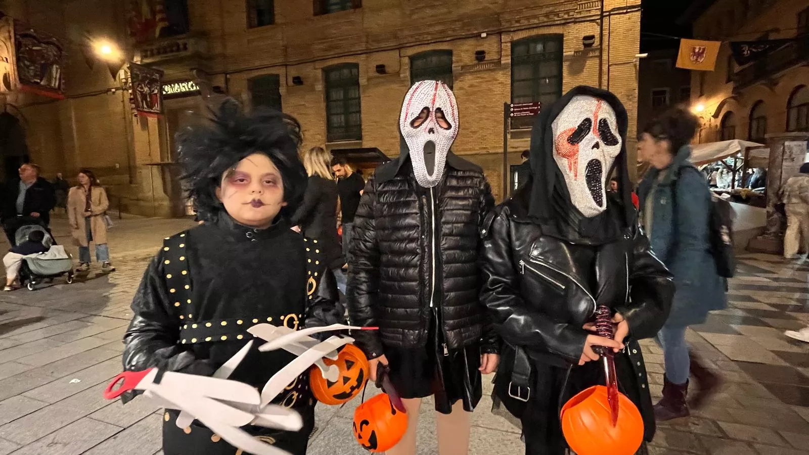 Celebración de la fiesta de Halloween en Huesca. Foto Mercedes Manterola
