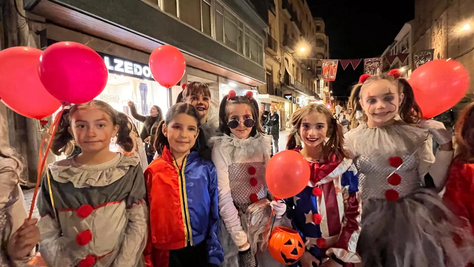 Celebración de la fiesta de Halloween en Huesca. Foto Mercedes Manterola