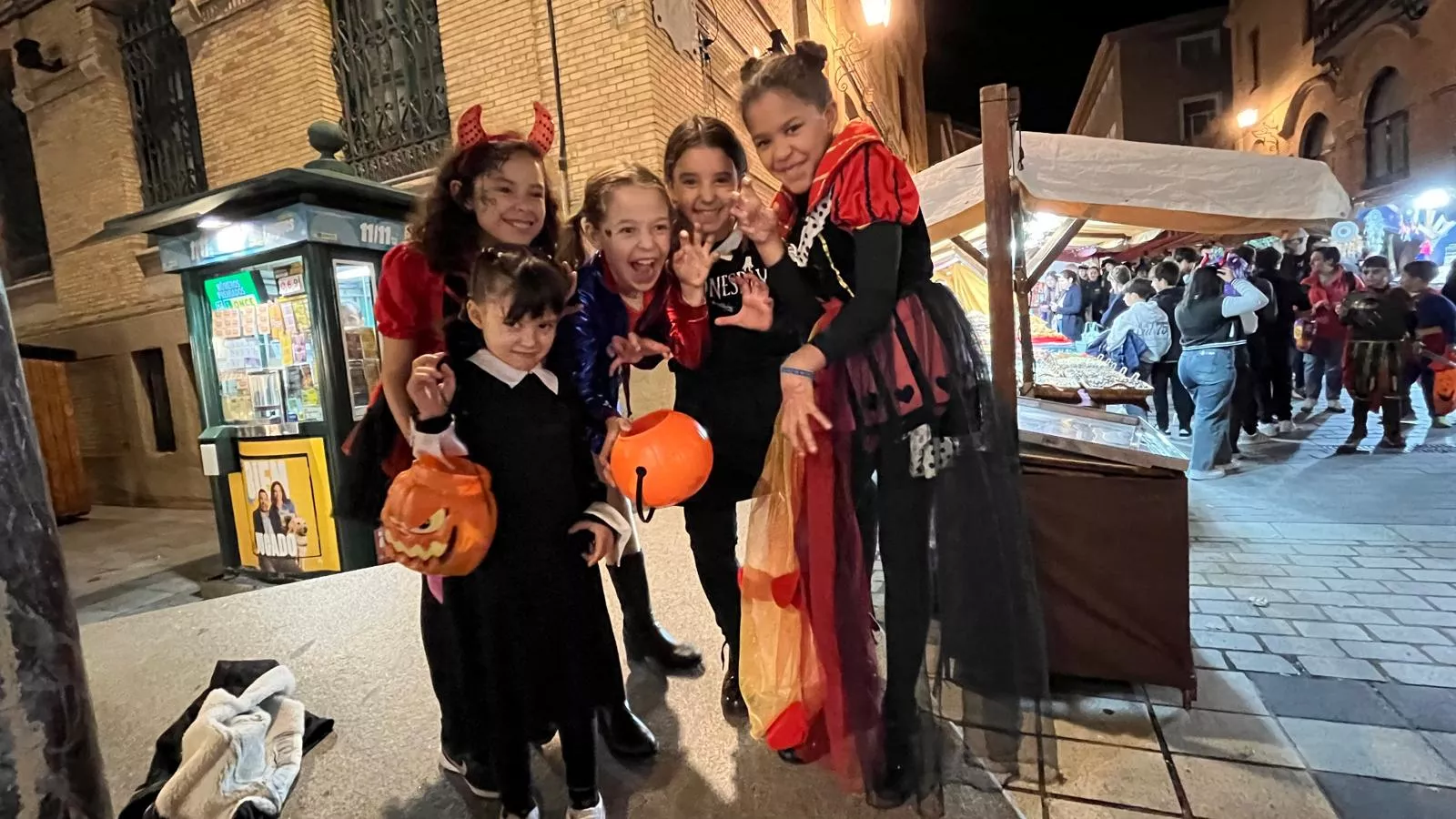 Celebración de la fiesta de Halloween en Huesca. Foto Mercedes Manterola