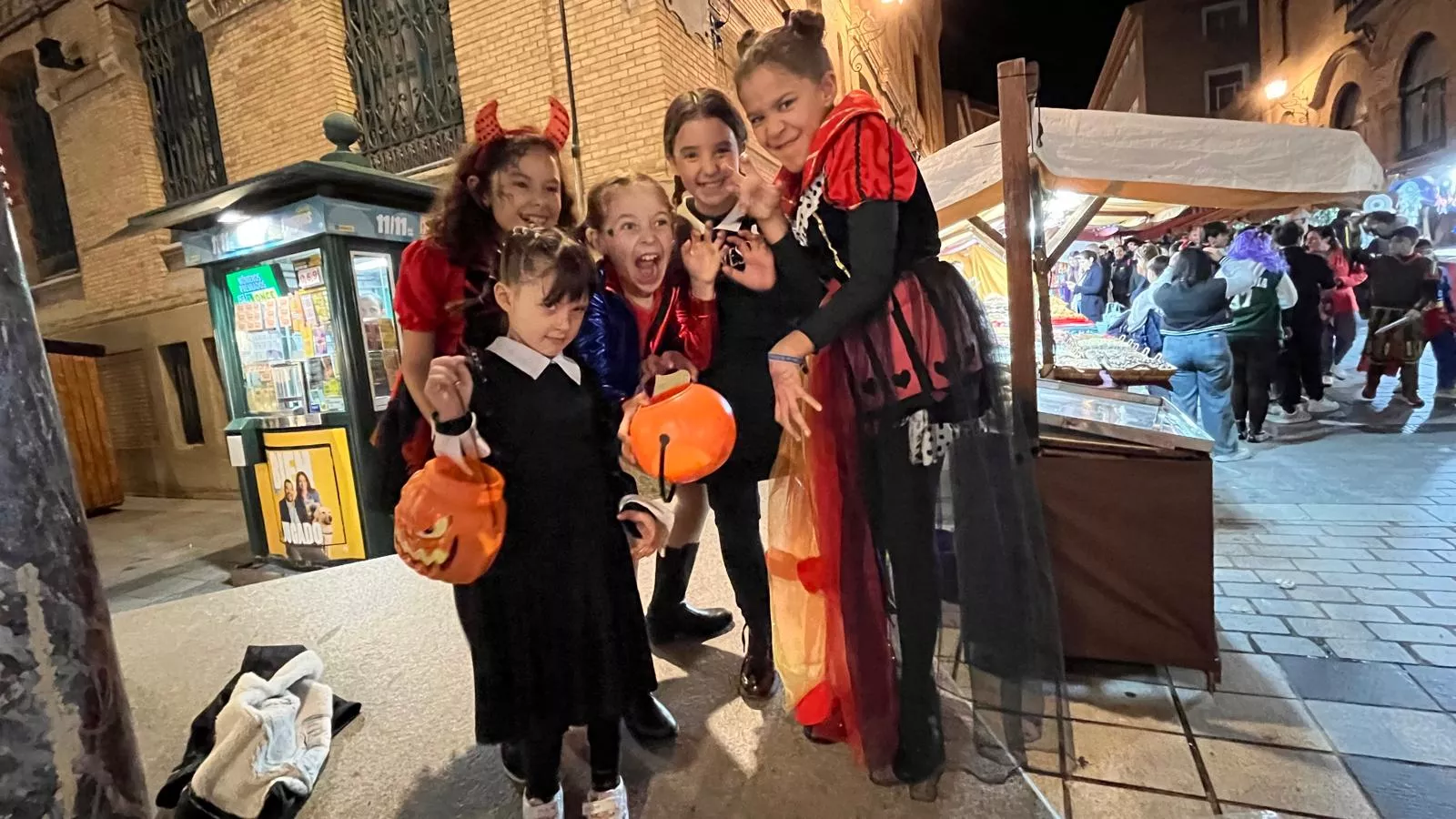 Celebración de la fiesta de Halloween en Huesca. Foto Mercedes Manterola