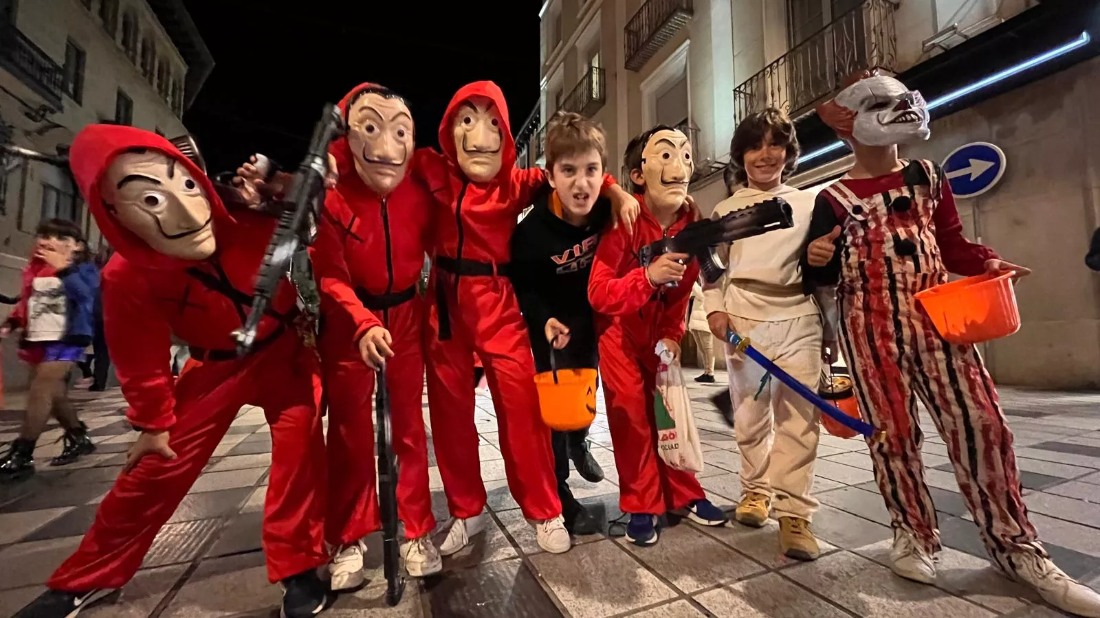 Celebración de la fiesta de Halloween en Huesca. Foto Mercedes Manterola