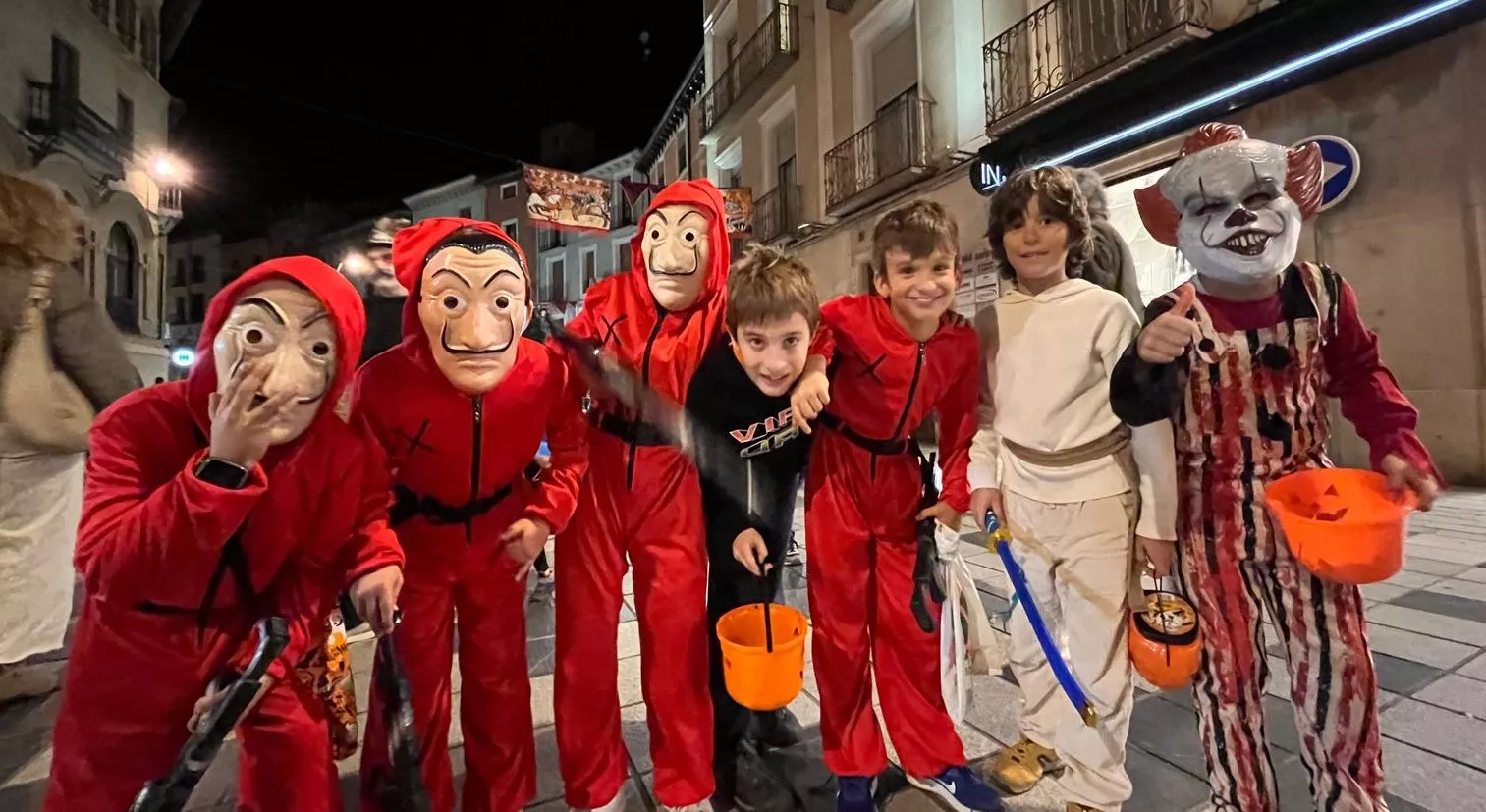 Celebración de la fiesta de Halloween en Huesca. Foto Mercedes Manterola