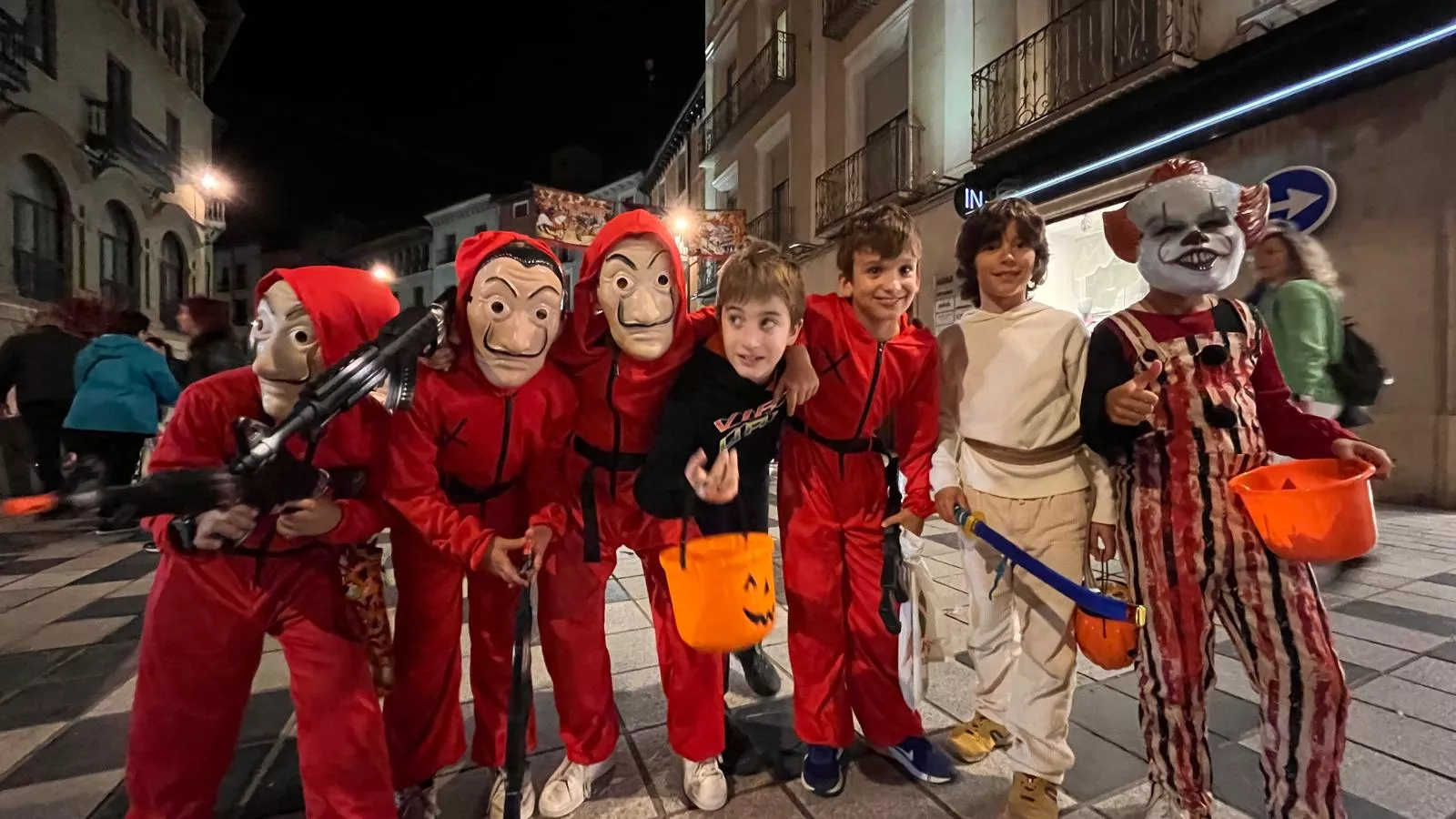 Celebración de la fiesta de Halloween en Huesca. Foto Mercedes Manterola