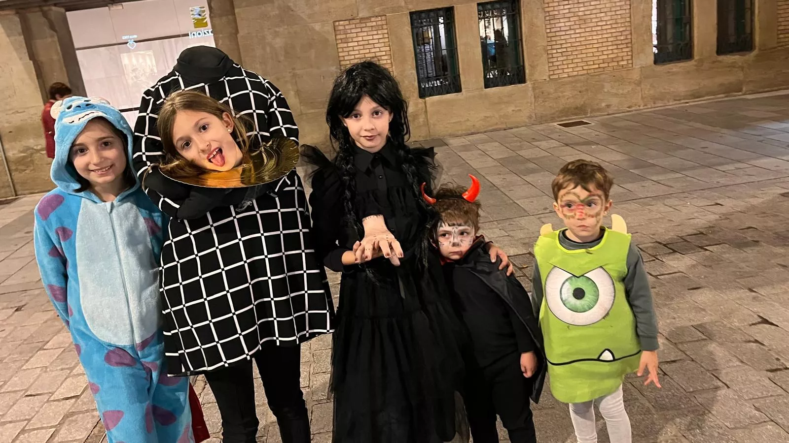 Celebración de la fiesta de Halloween en Huesca. Foto Mercedes Manterola