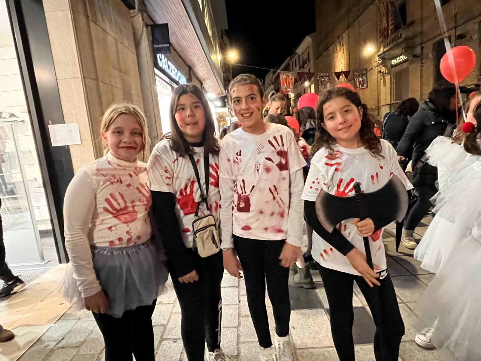 Celebración de la fiesta de Halloween en Huesca. Foto Mercedes Manterola