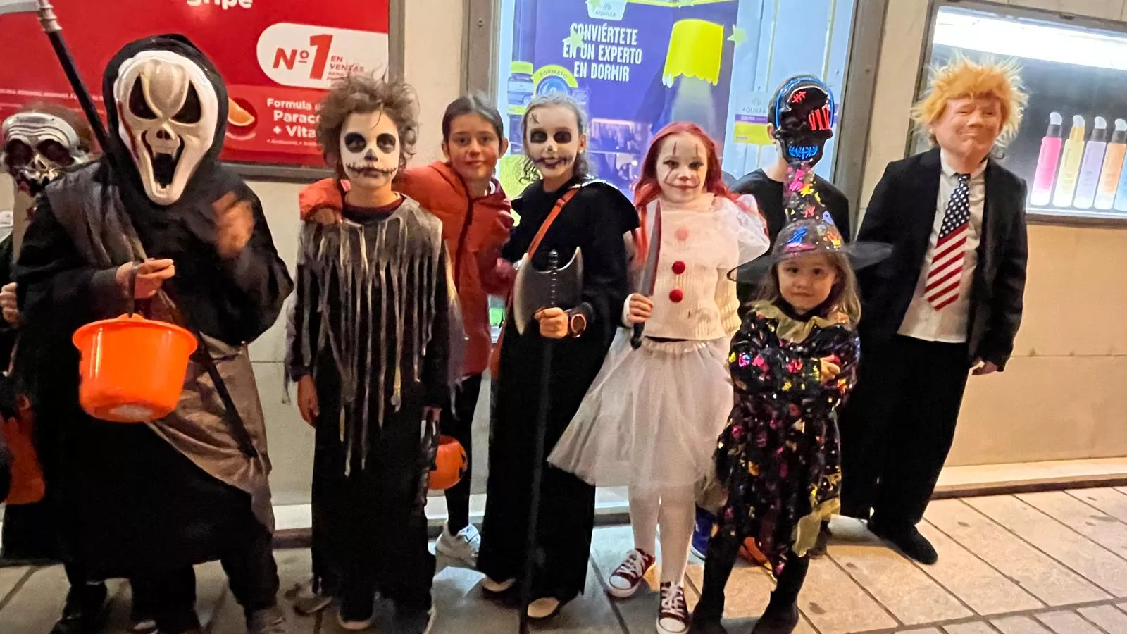 Celebración de la fiesta de Halloween en Huesca. Foto Mercedes Manterola