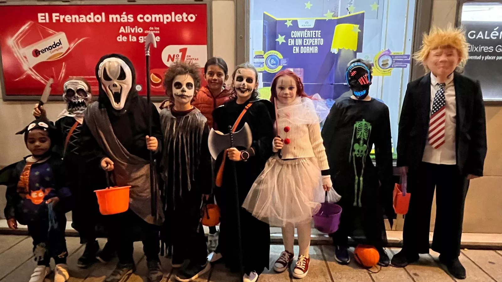 Celebración de la fiesta de Halloween en Huesca. Foto Mercedes Manterola