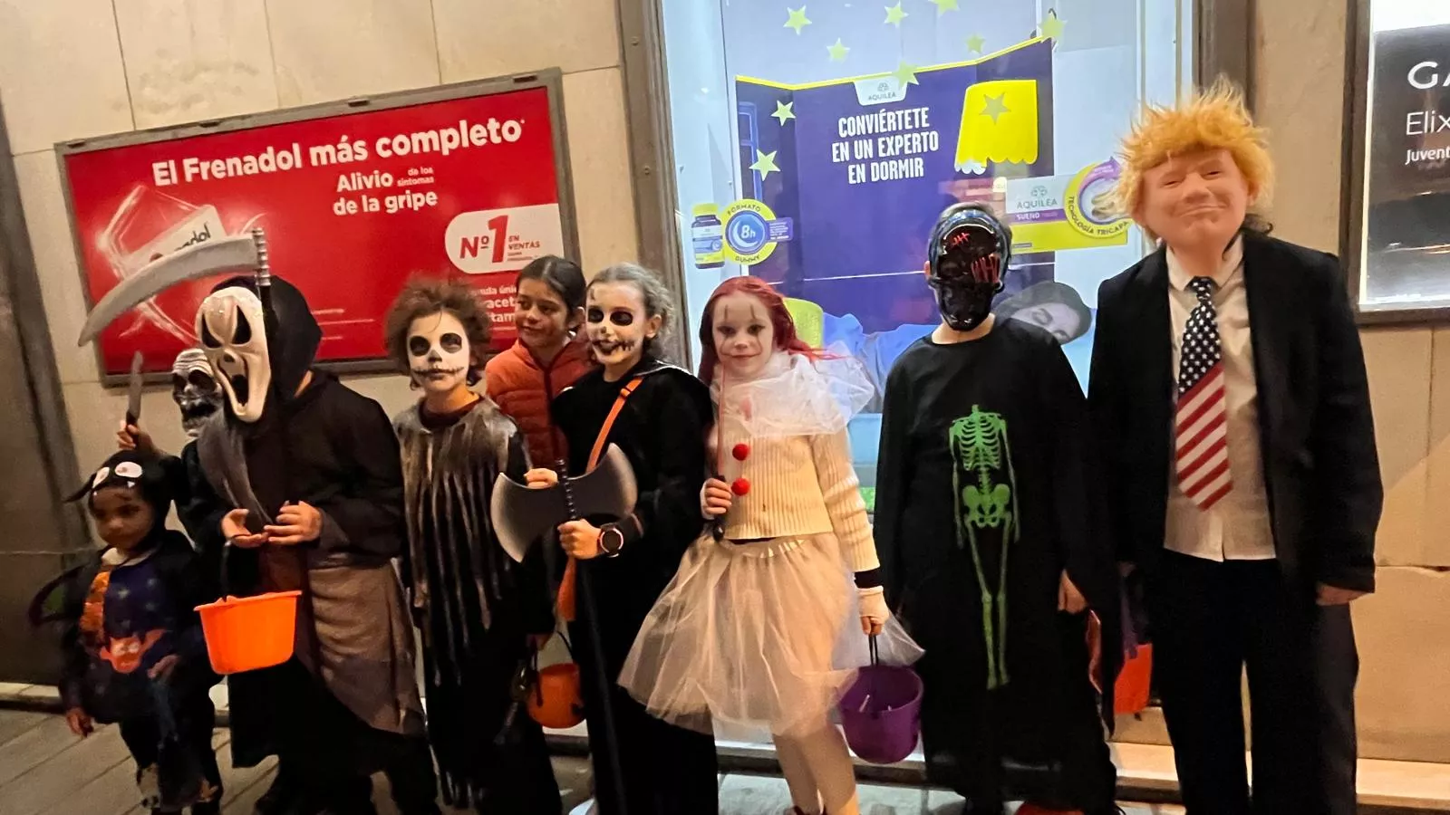 Celebración de la fiesta de Halloween en Huesca. Foto Mercedes Manterola