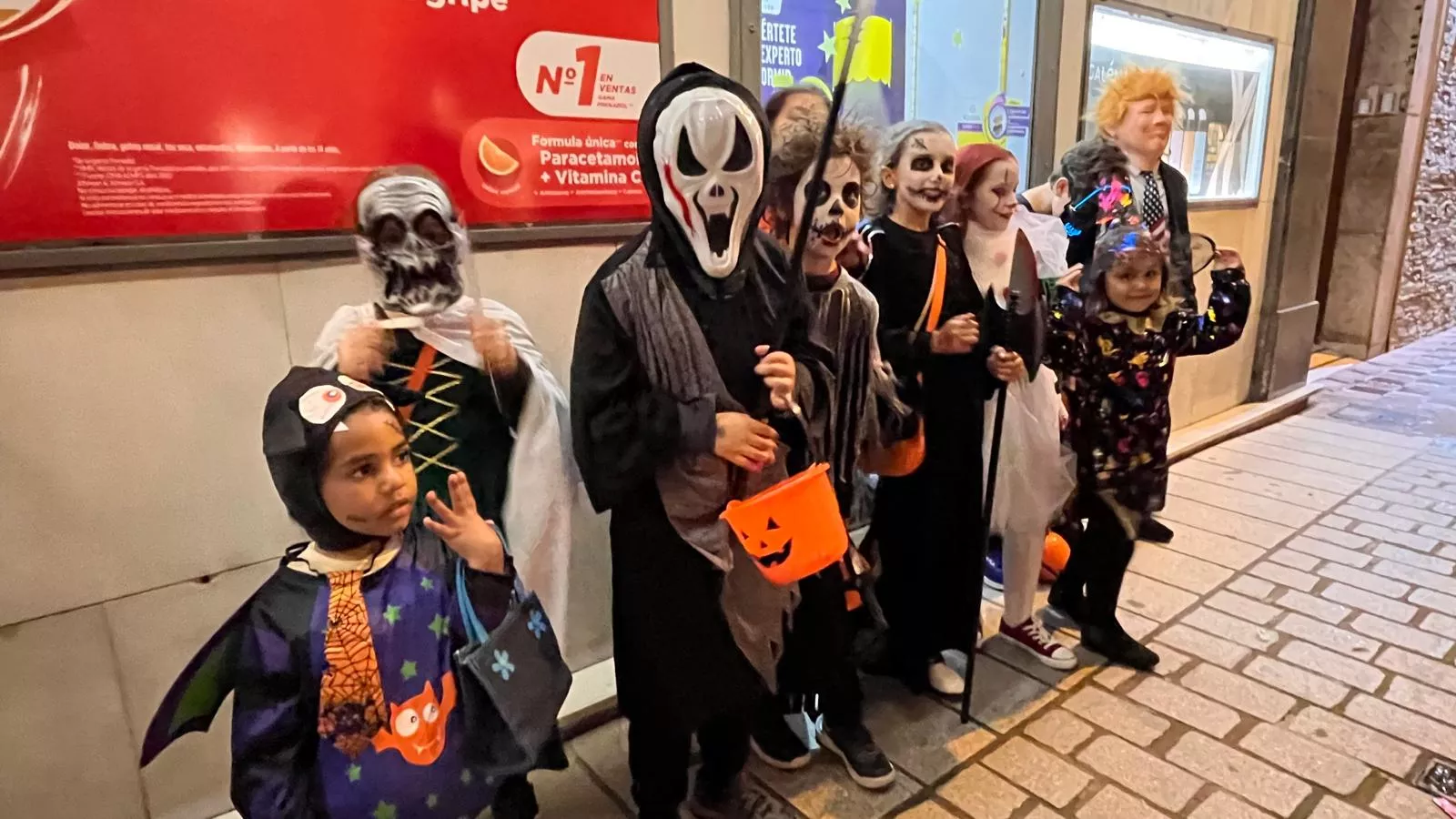 Celebración de la fiesta de Halloween en Huesca. Foto Mercedes Manterola