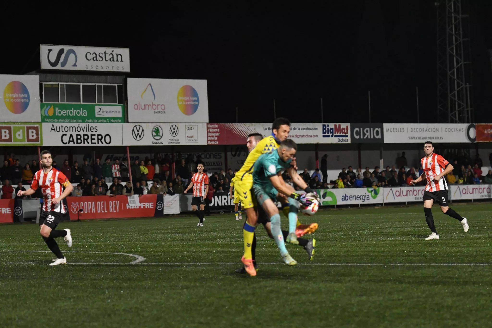 Ontiñena-Las Palmas en el Isidro Calderón de Monzón. Foto EL MARCADOR ARAGONÉS
