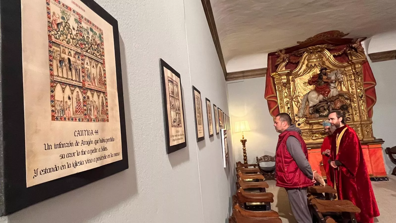 Exposición sobre la insaculación en el Colegio Santiago de Huesca. Foto Mercedes Manterola