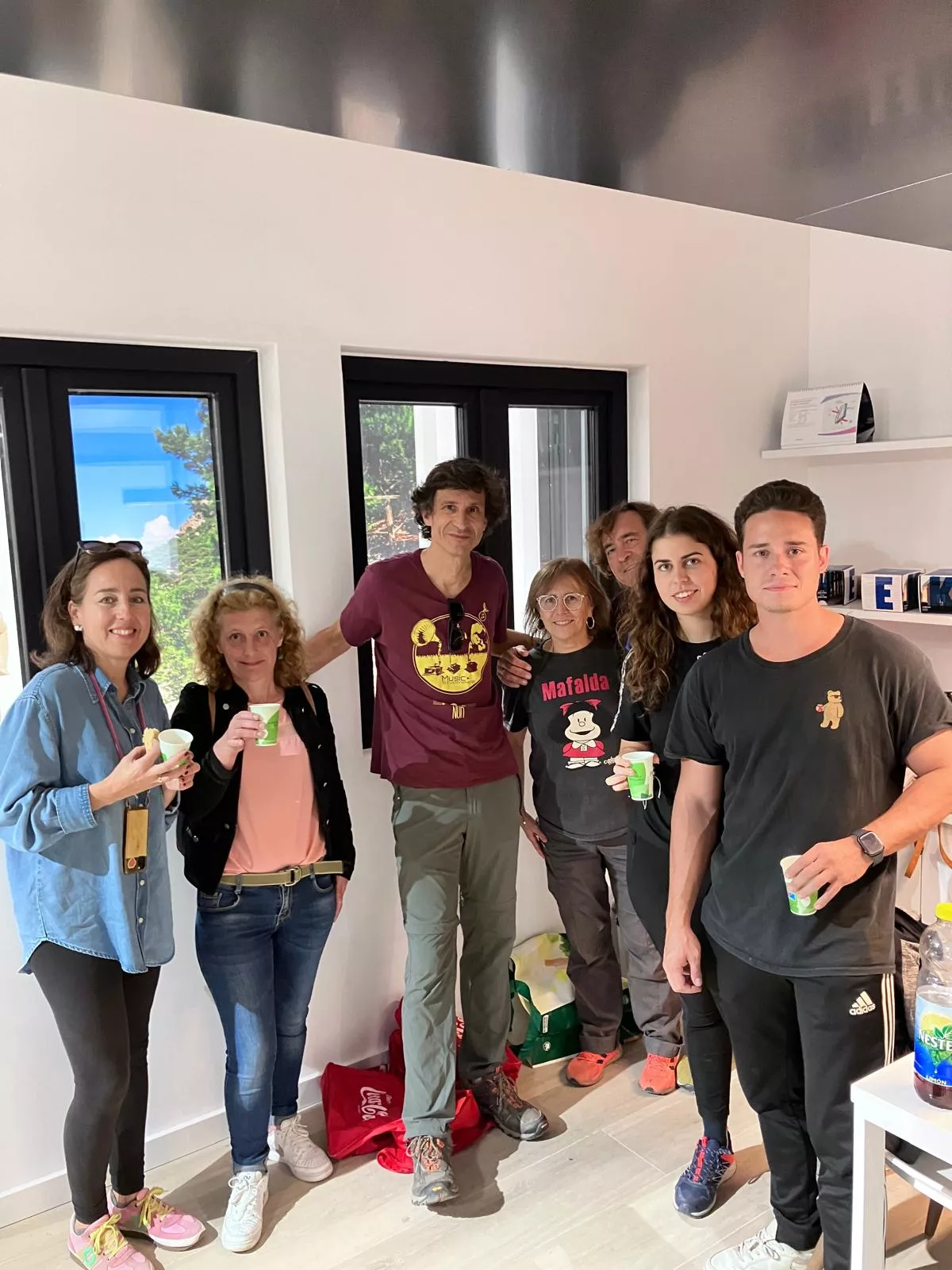 Parte de la expedición de Huesca Excelente, plenamente satisfecha tras cumplir la misión