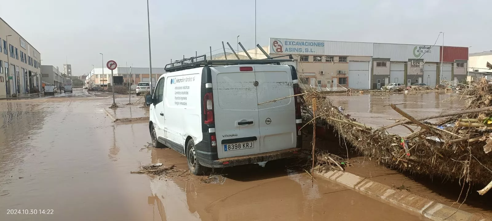 Polígonos industriales en Valencia devastados por la dana