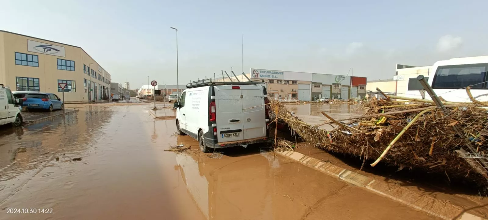 Polígonos industriales en Valencia devastados por la dana