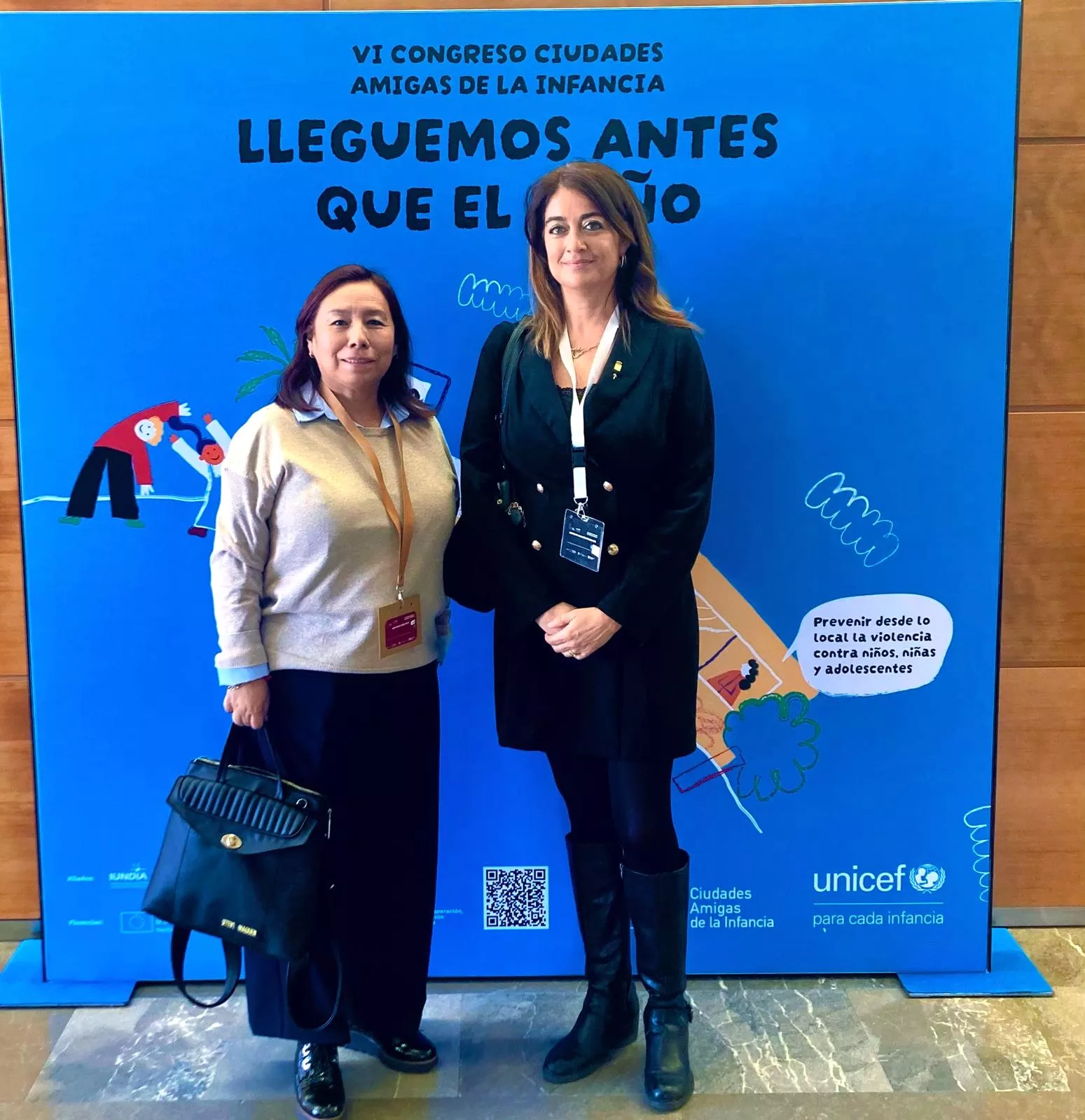 Marta Moreno y Jazmin Cangahuala, Técnico de Sensibilización y Políticas de Infancia de Unicef