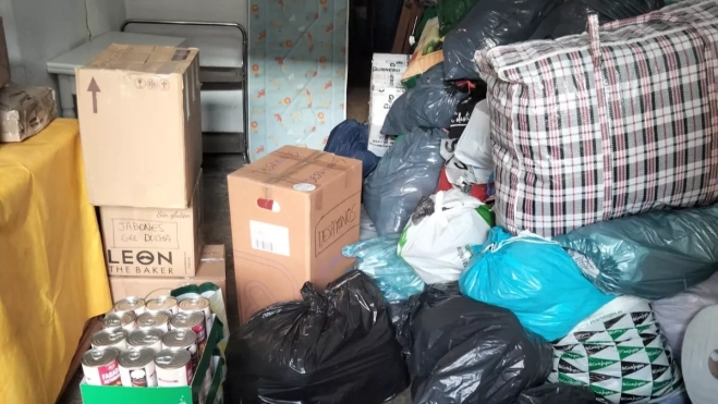 Material recogido en Graus Material recogido en Graus