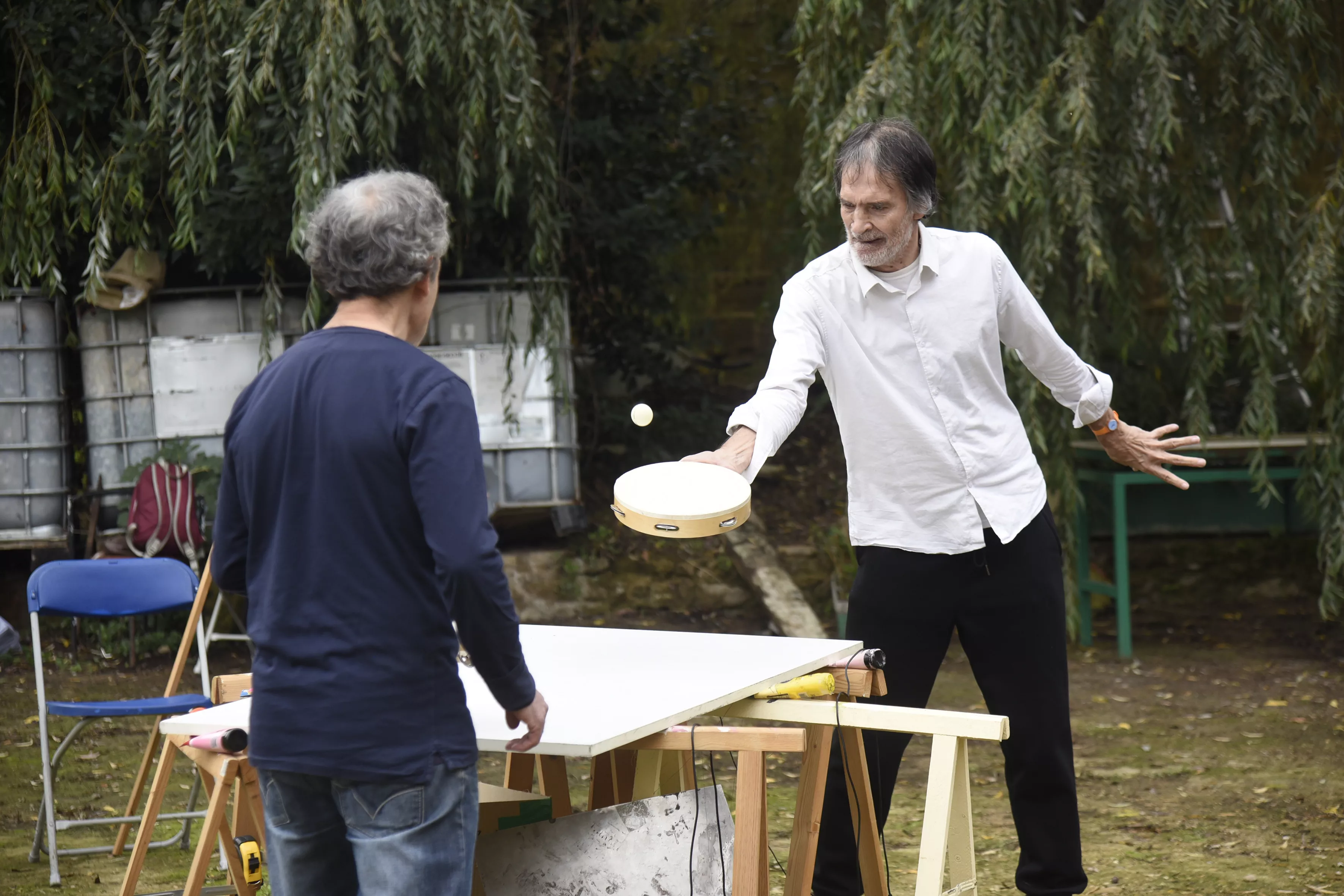 Actividad del Festival Extrarradios el sábado en Ayerbe. Foto Javier Blasco