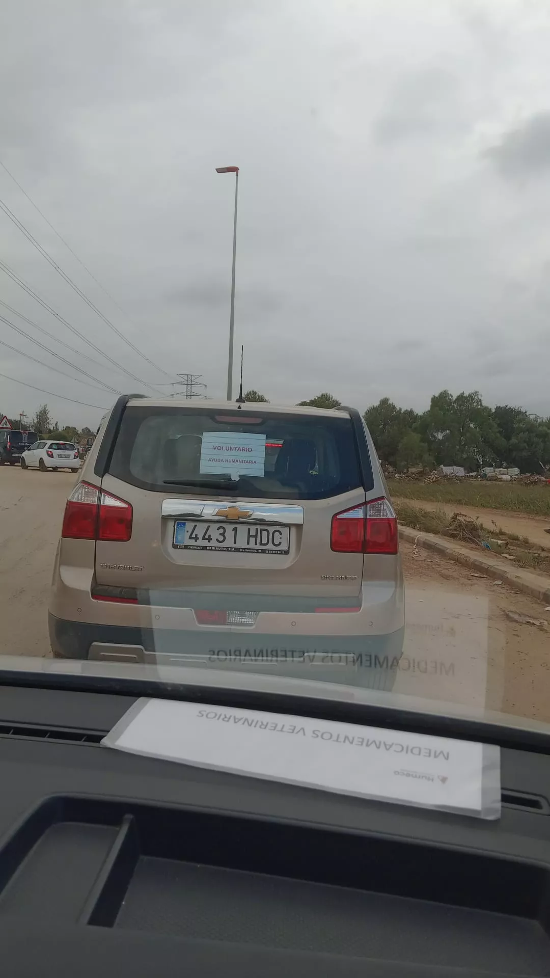 Asafa Huesca y el resto del convoy de ayuda para Valencia.