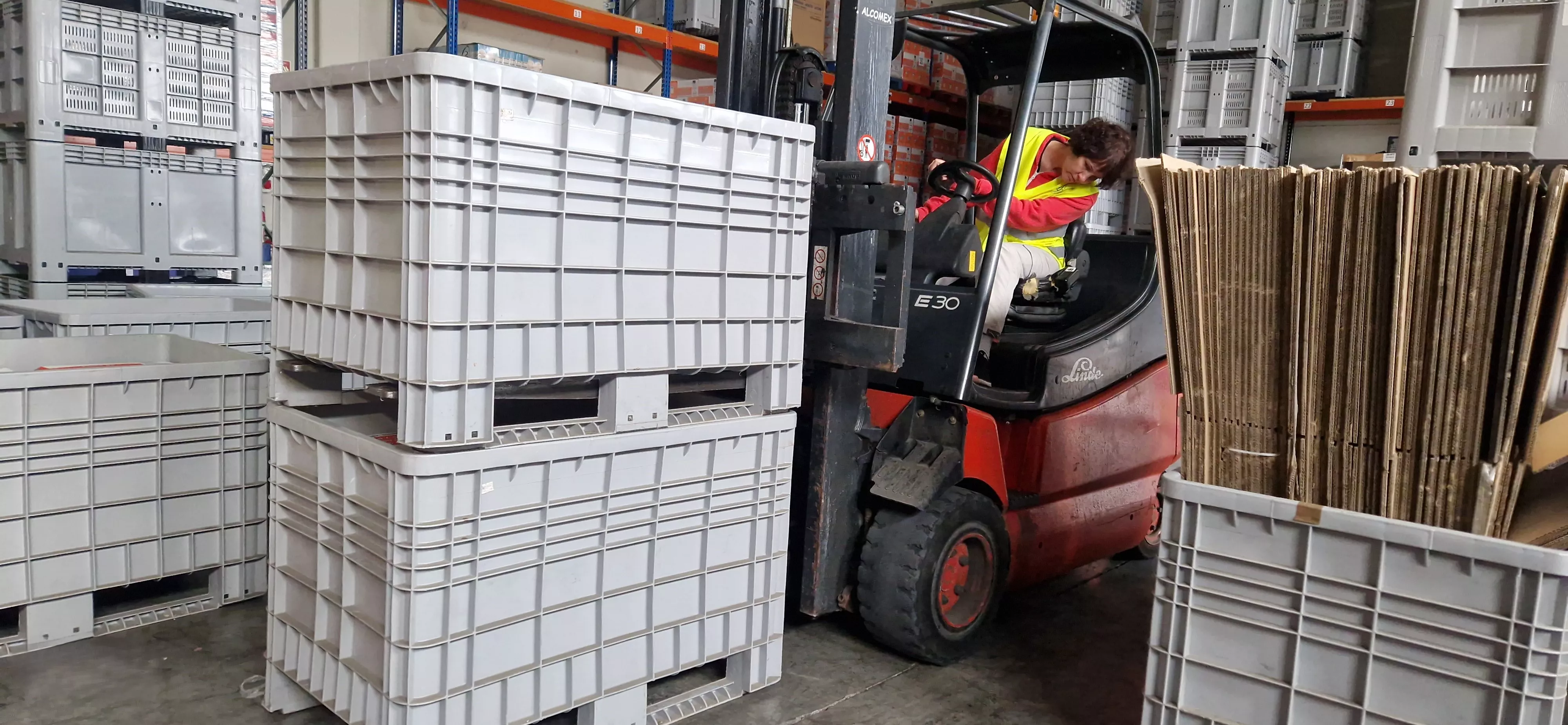 Banco de Alimentos de Huesca recogiendo ayuda para Valencia. Foto Myriam Martínez