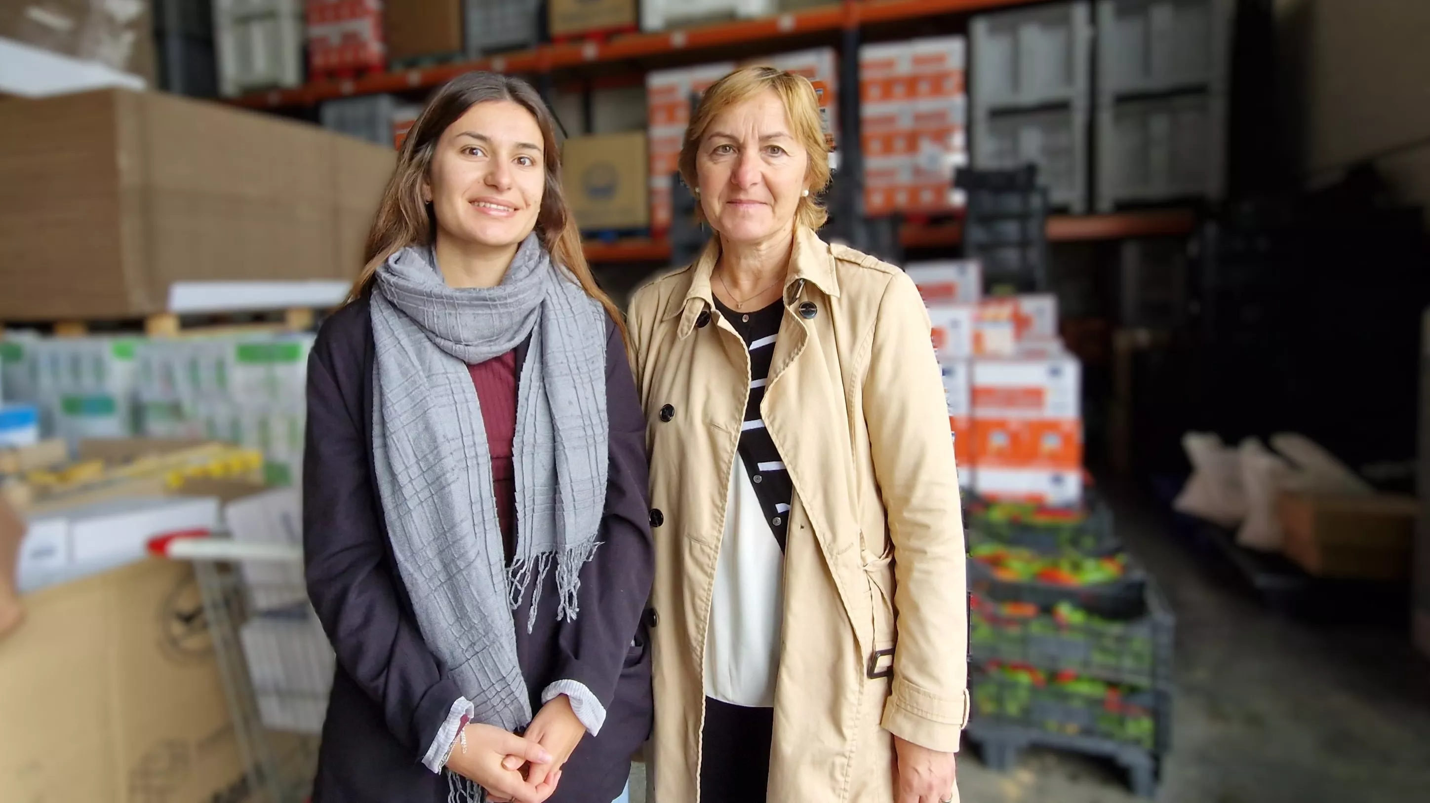 Banco de Alimentos de Huesca recogiendo ayuda para Valencia. Foto Myriam Martínez