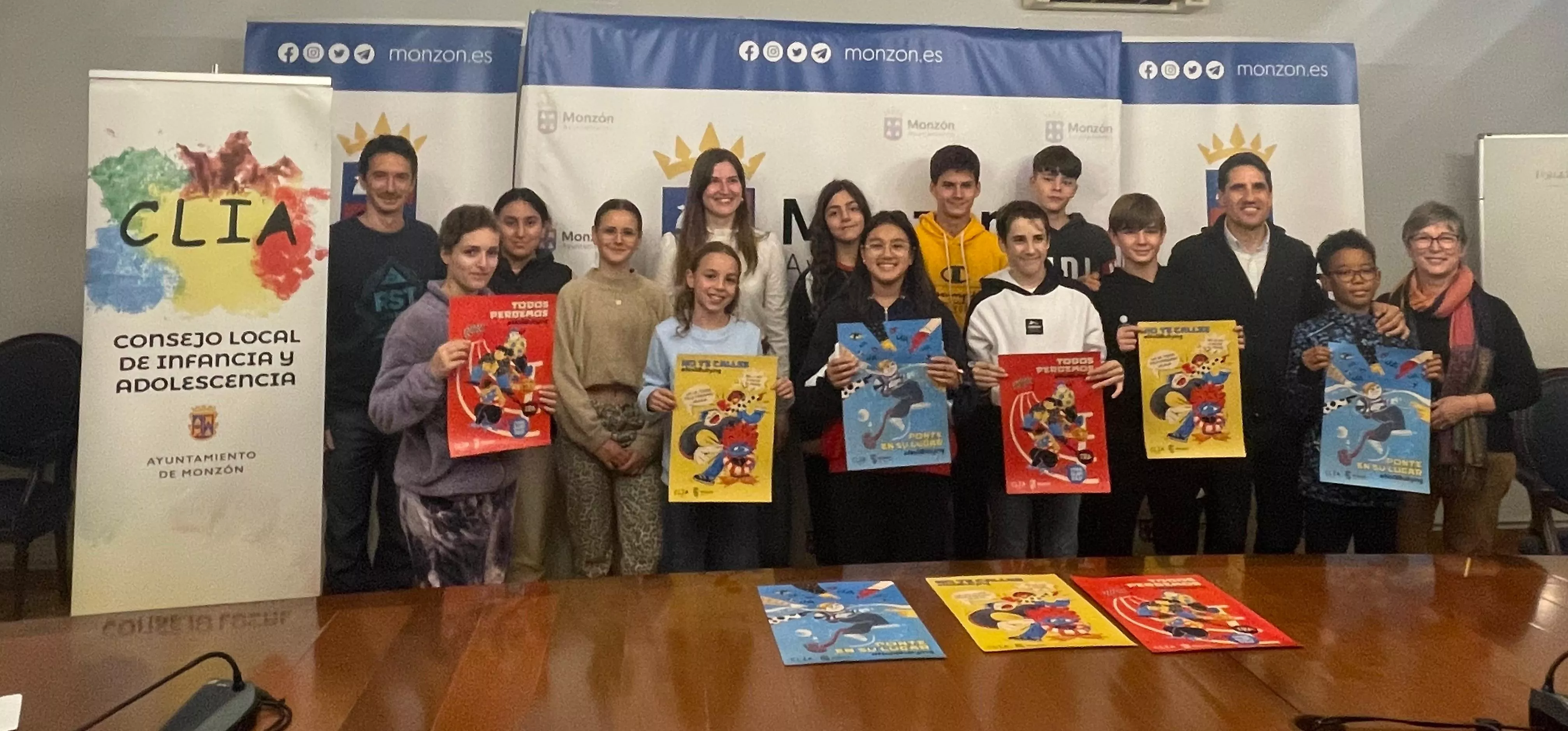 El Consejo Local de la Infancia y Adolescencia de Monzón (CLIA) crea la campaña #Noalbullyng.