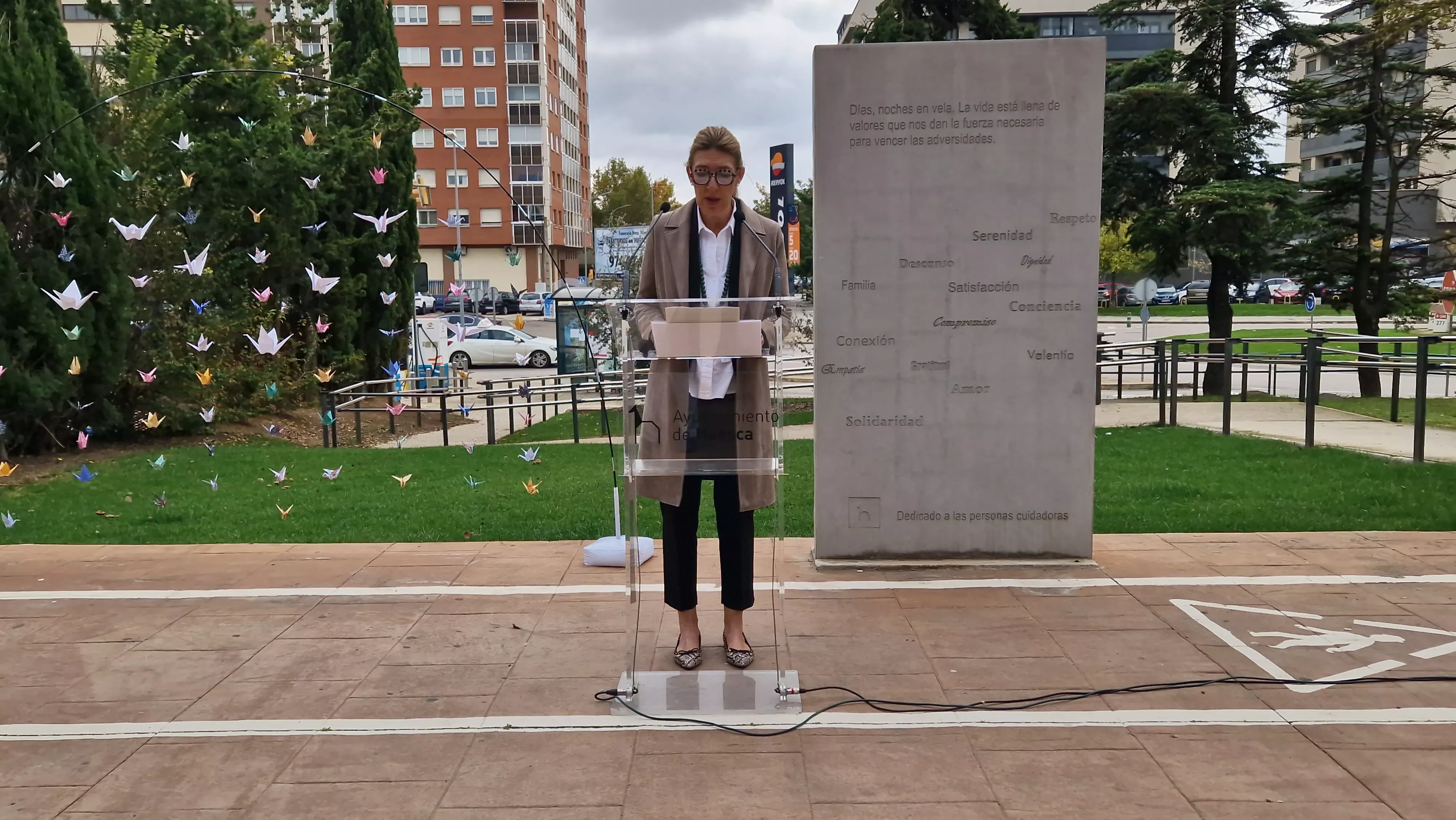  Día Internacional de las Personas Cuidadoras en Huesca. Foto Myriam Martínez 