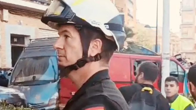 Teniente coronel Ángel Martínez Puy, jefe del Batallón de Intervención en Emergencias en Valencia Teniente coronel Ángel Martínez Puy, jefe del Batallón de Intervención en Emergencias en Valencia