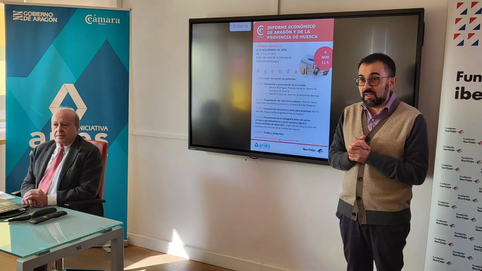 Presentación del Informe de Comercio de Aragón en la Cámara de Comercio e Industria de Huesca