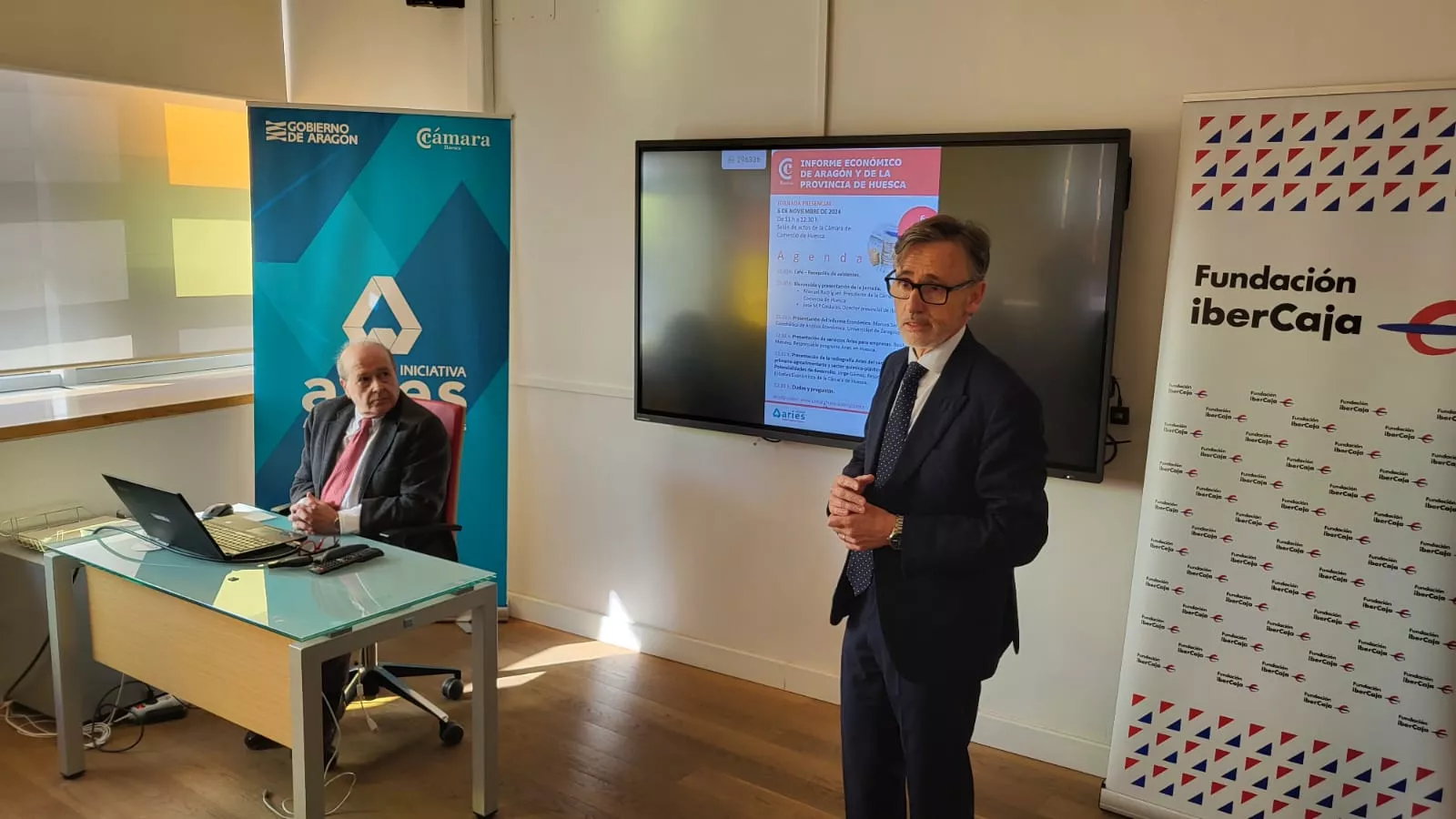 Presentación del Informe de Comercio de Aragón en la Cámara de Comercio e Industria de Huesca