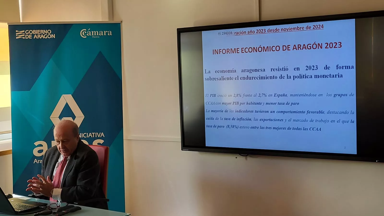 Presentación del Informe de Comercio de Aragón en la Cámara de Comercio e Industria de Huesca