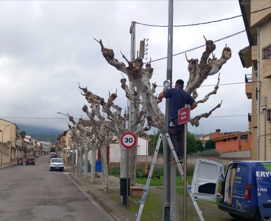 Estadilla instala diez cámaras de videovigilancia.