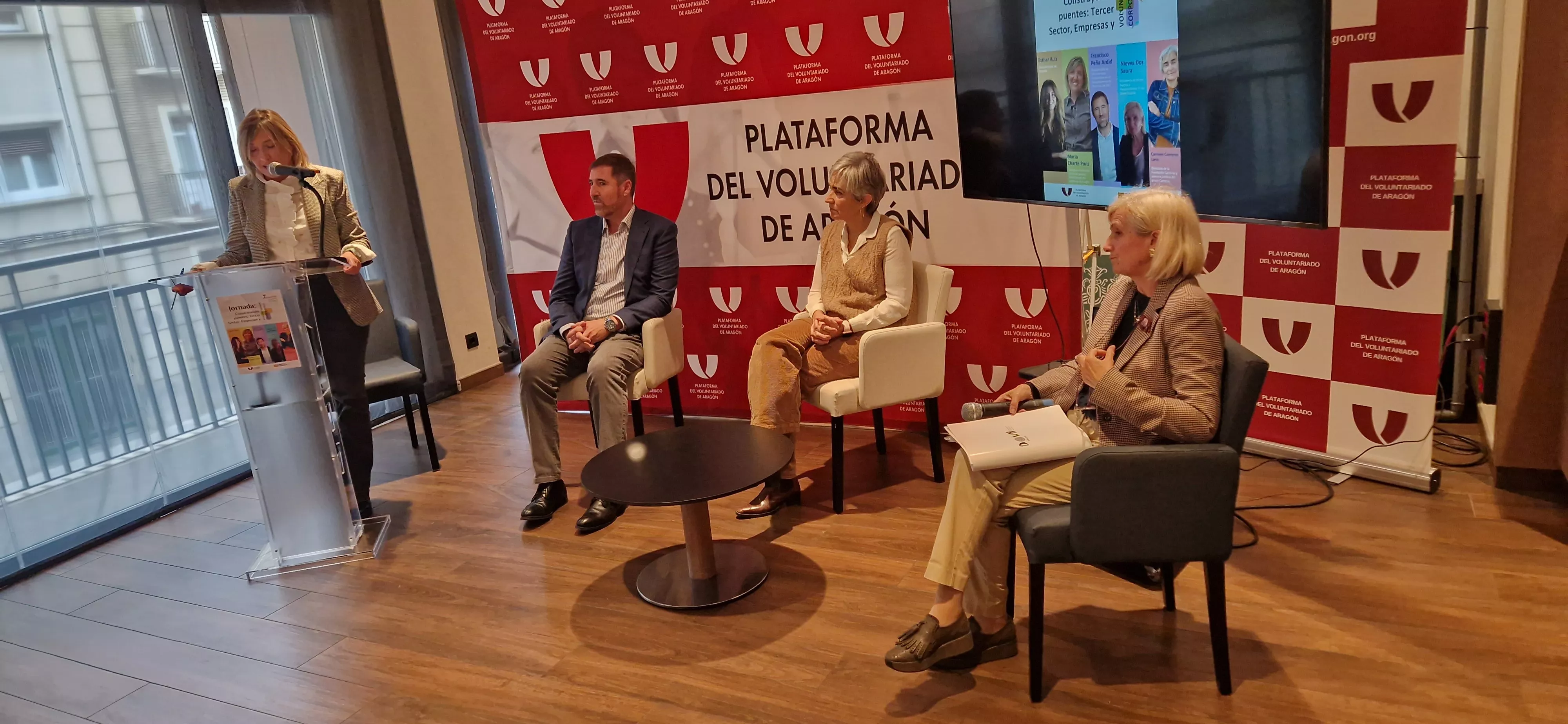 María Charte, Francisco Peña, Carmen Carreras y Nieves Doz. Foto Myriam Martínez