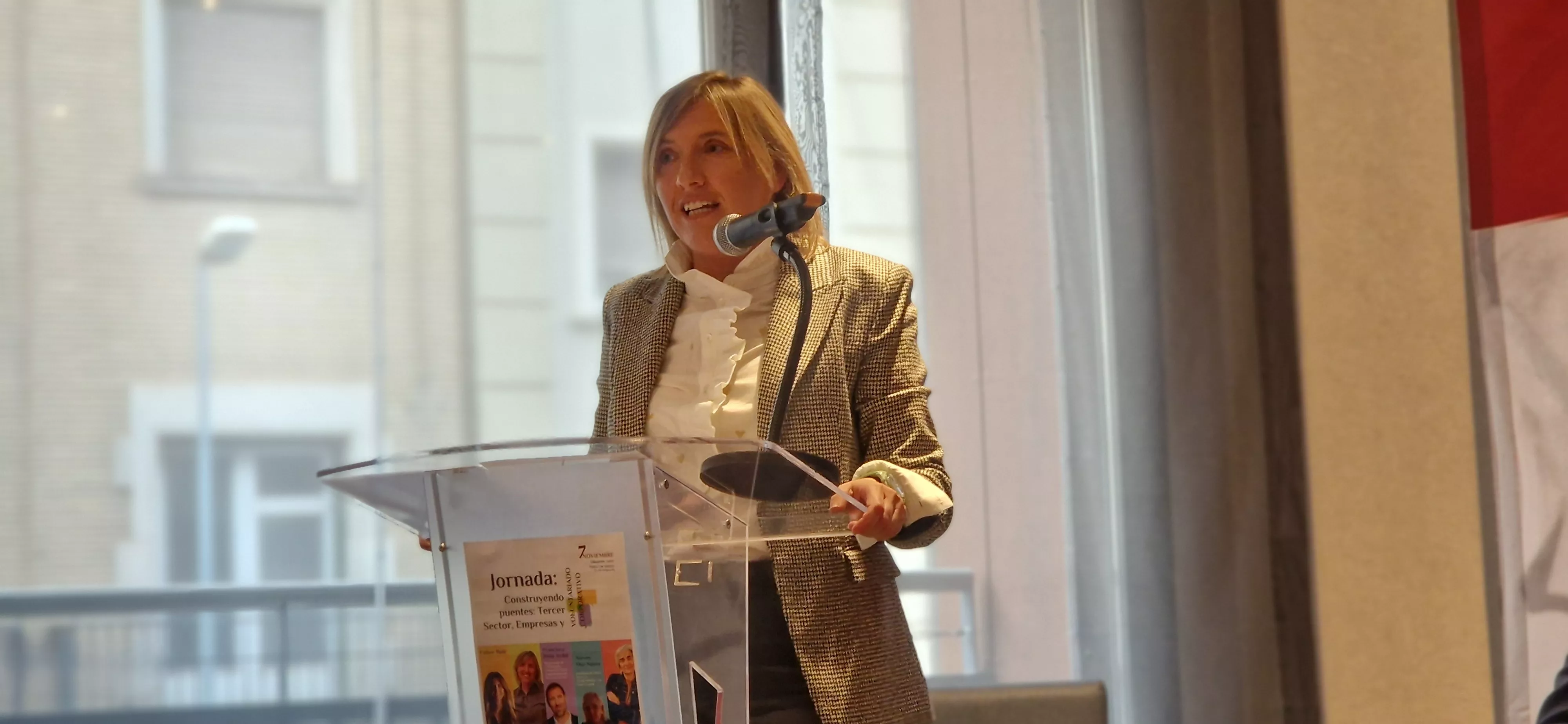 María Charte, en la jornada de Voluntario Corporativo. Foto Myriam Martínez