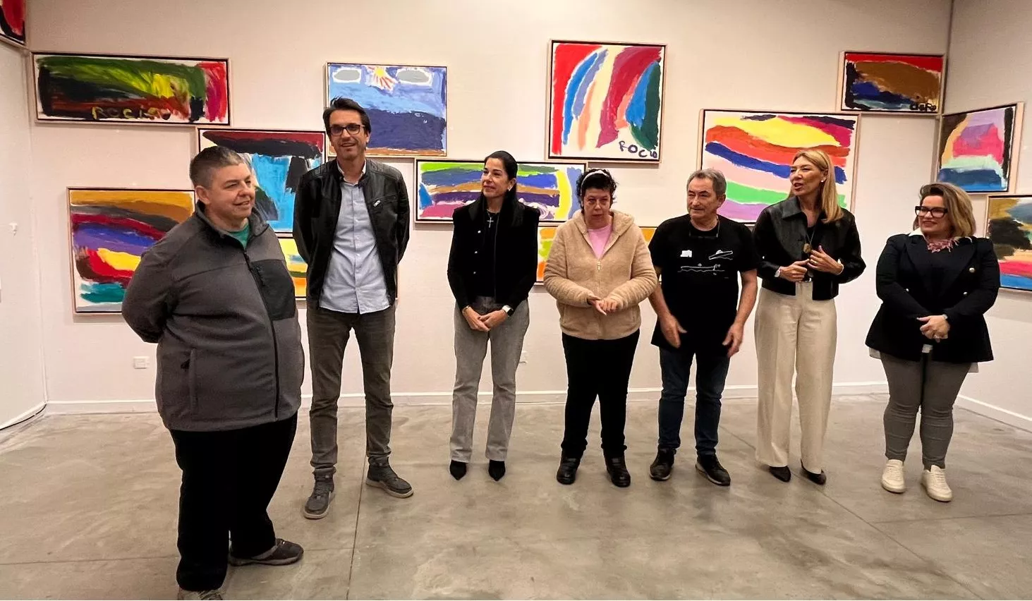 Inauguración de la exposición de Rocío Suárez en el Centro Cultural Manuel Benito Moliner. Foto Mercedes Manterola