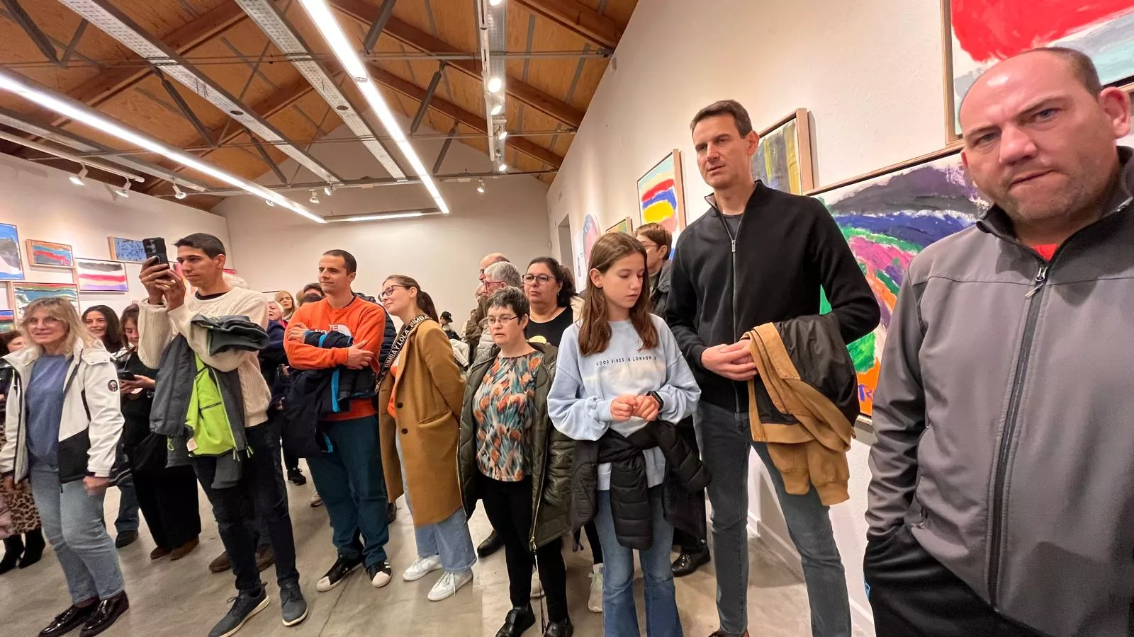 Inauguración de la exposición de Rocío Suárez en el Centro Cultural Manuel Benito Moliner. Foto Mercedes Manterola