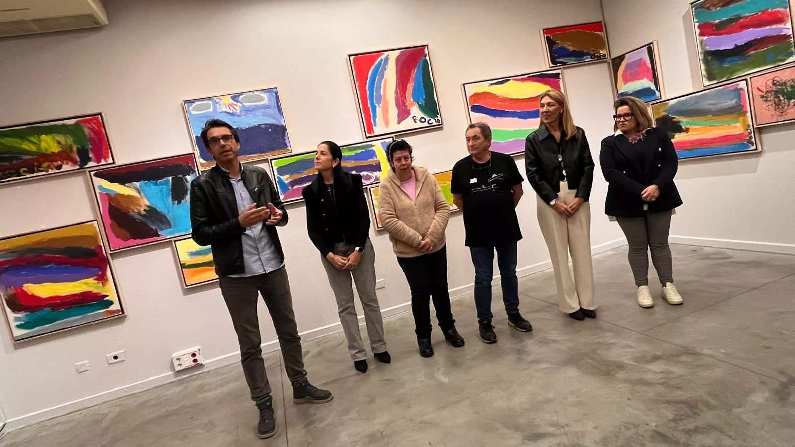 Inauguración de la exposición de Rocío Suárez en el Centro Cultural Manuel Benito Moliner. Foto Mercedes Manterola