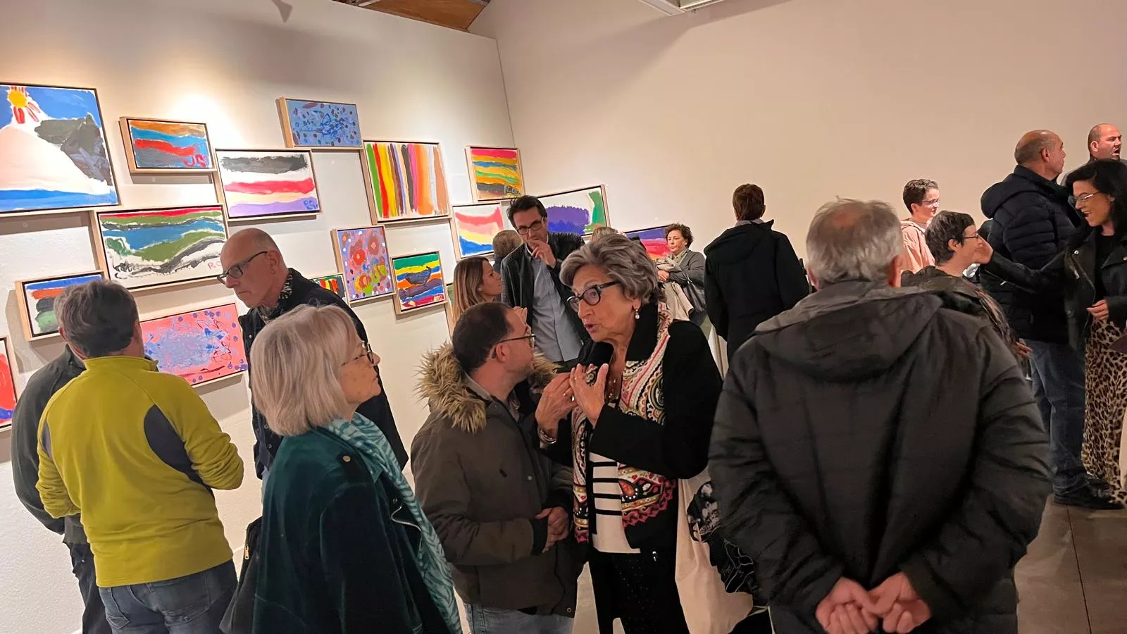 Inauguración de la exposición de Rocío Suárez en el Centro Cultural Manuel Benito Moliner. Foto Mercedes Manterola