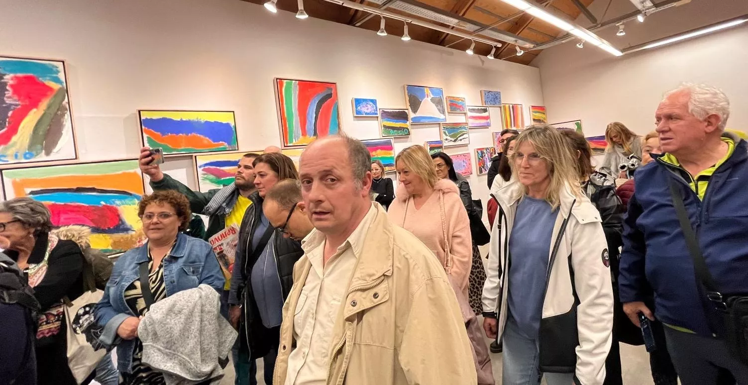 Inauguración de la exposición de Rocío Suárez en el Centro Cultural Manuel Benito Moliner. Foto Mercedes Manterola