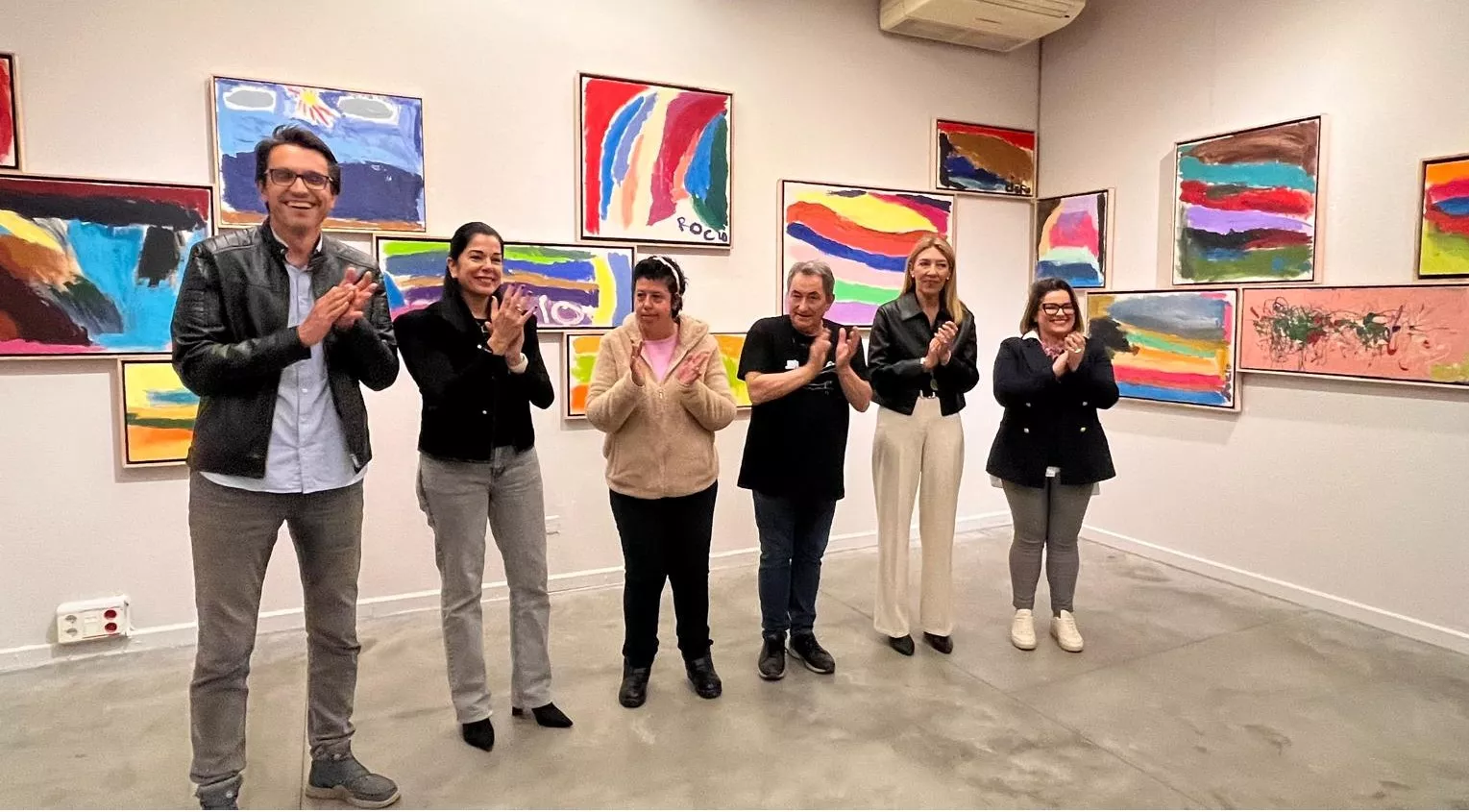 Inauguración de la exposición de Rocío Suárez en el Centro Cultural Manuel Benito Moliner. Foto Mercedes Manterola